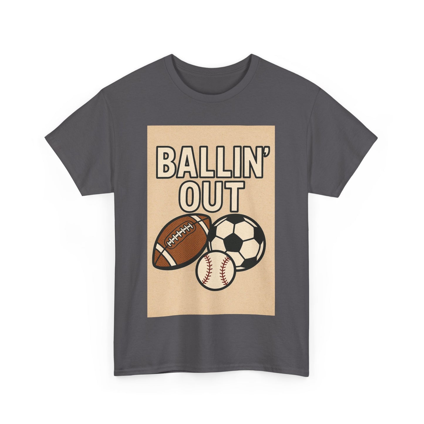 "Ballin' Out" Unisex Sporty Graphic Tee