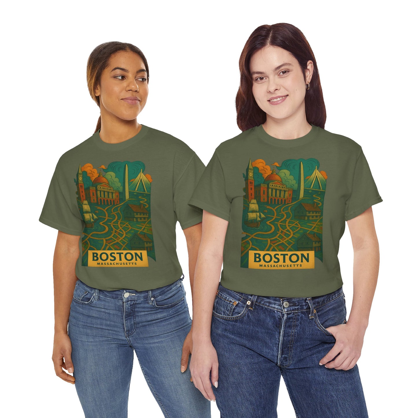 Adult Unisex Boston Surreal Tee