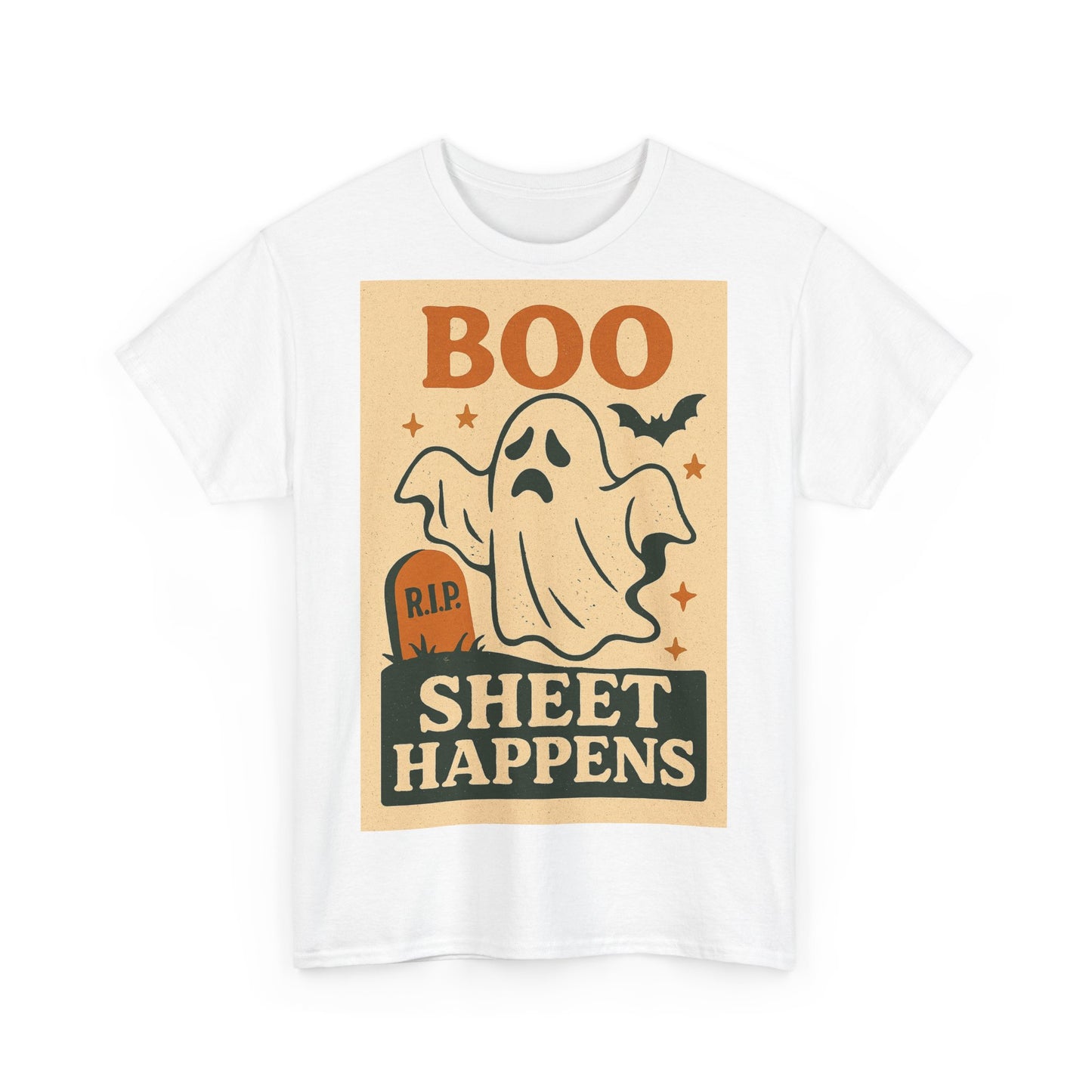 Boo Sheet Happens Adult Unisex Tee
