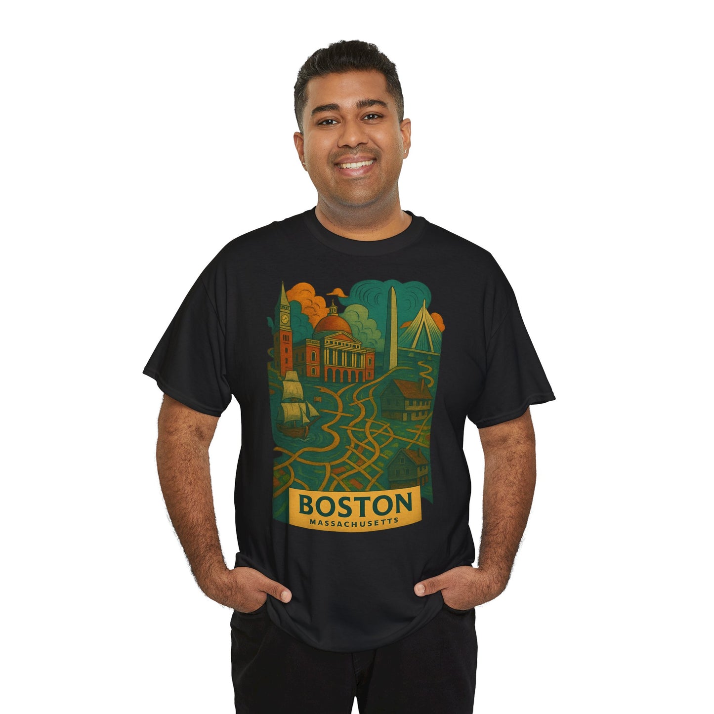 Adult Unisex Boston Surreal Tee