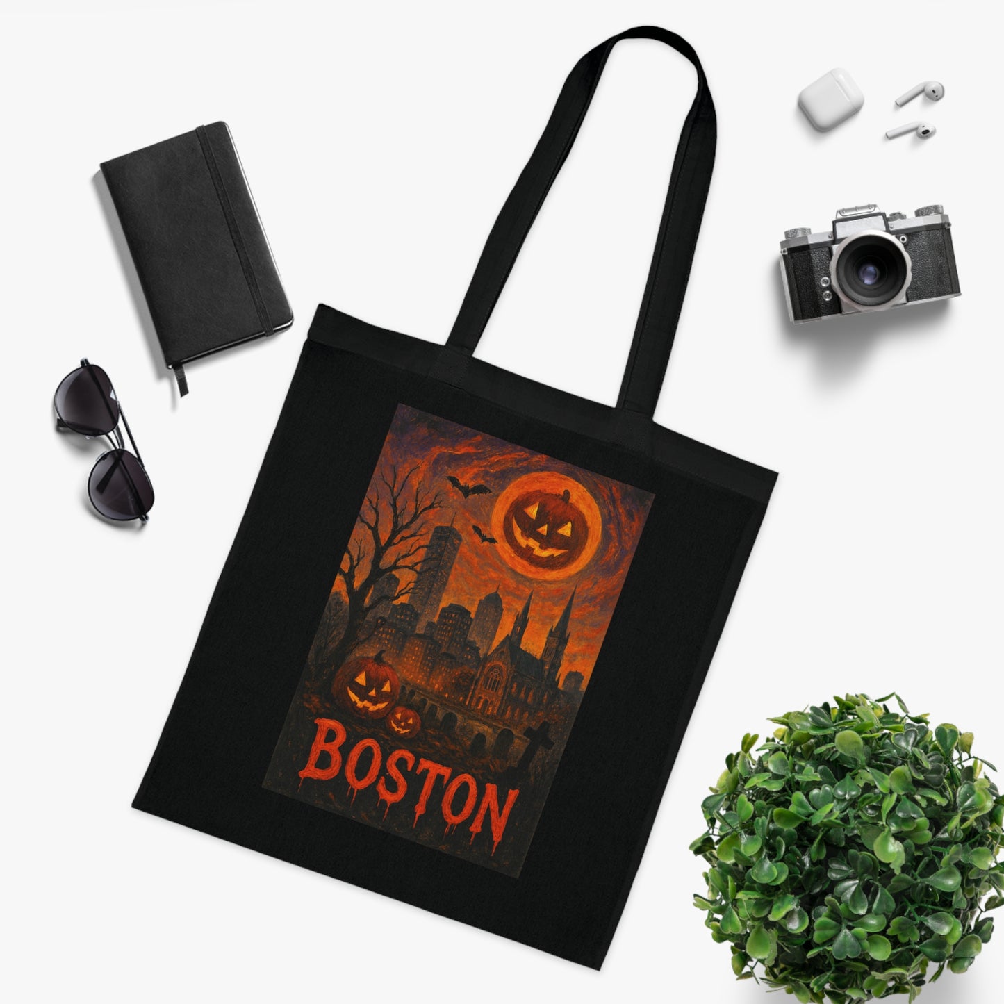Surreal Halloween Boston Tote