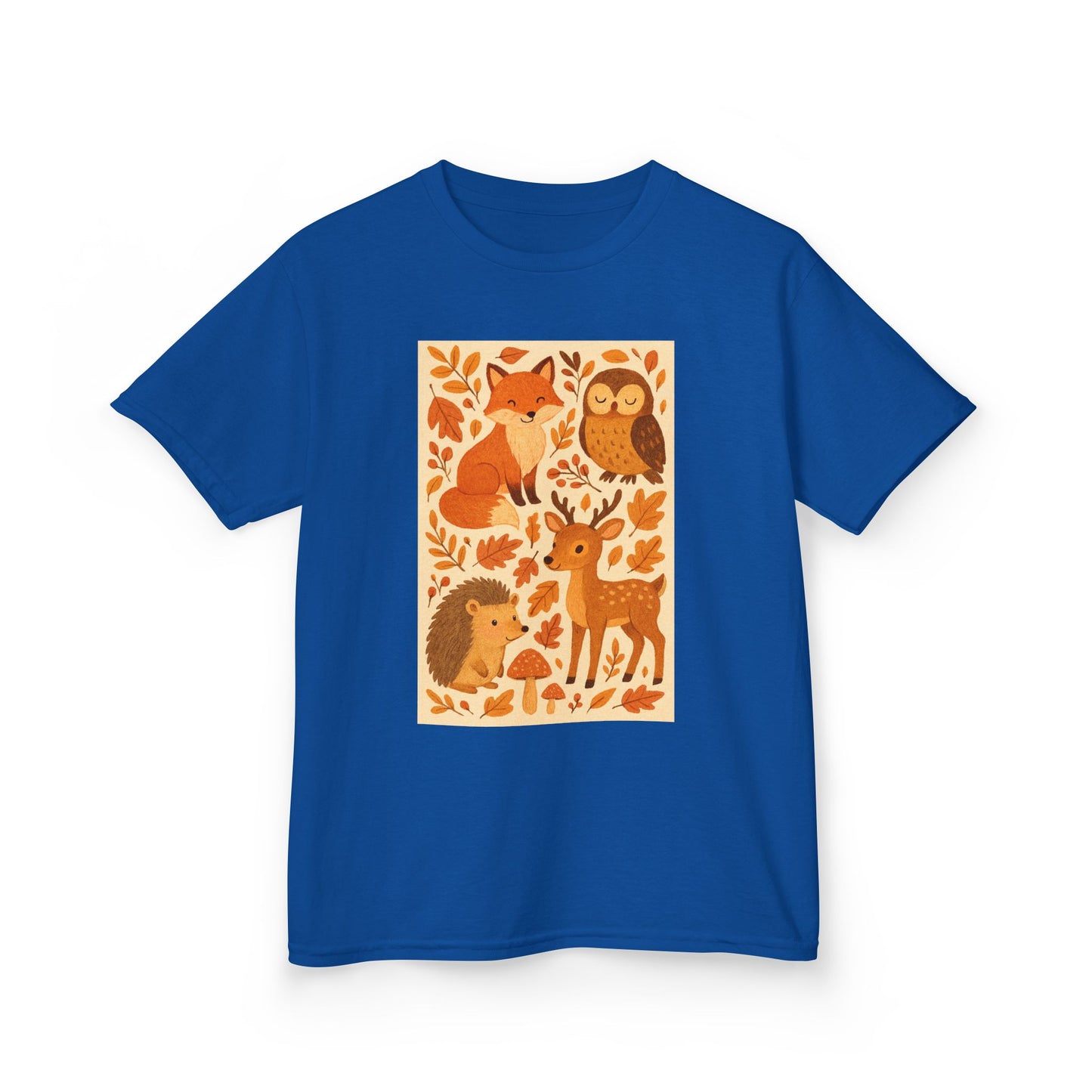 Autumn Forest Animal Kids Tee
