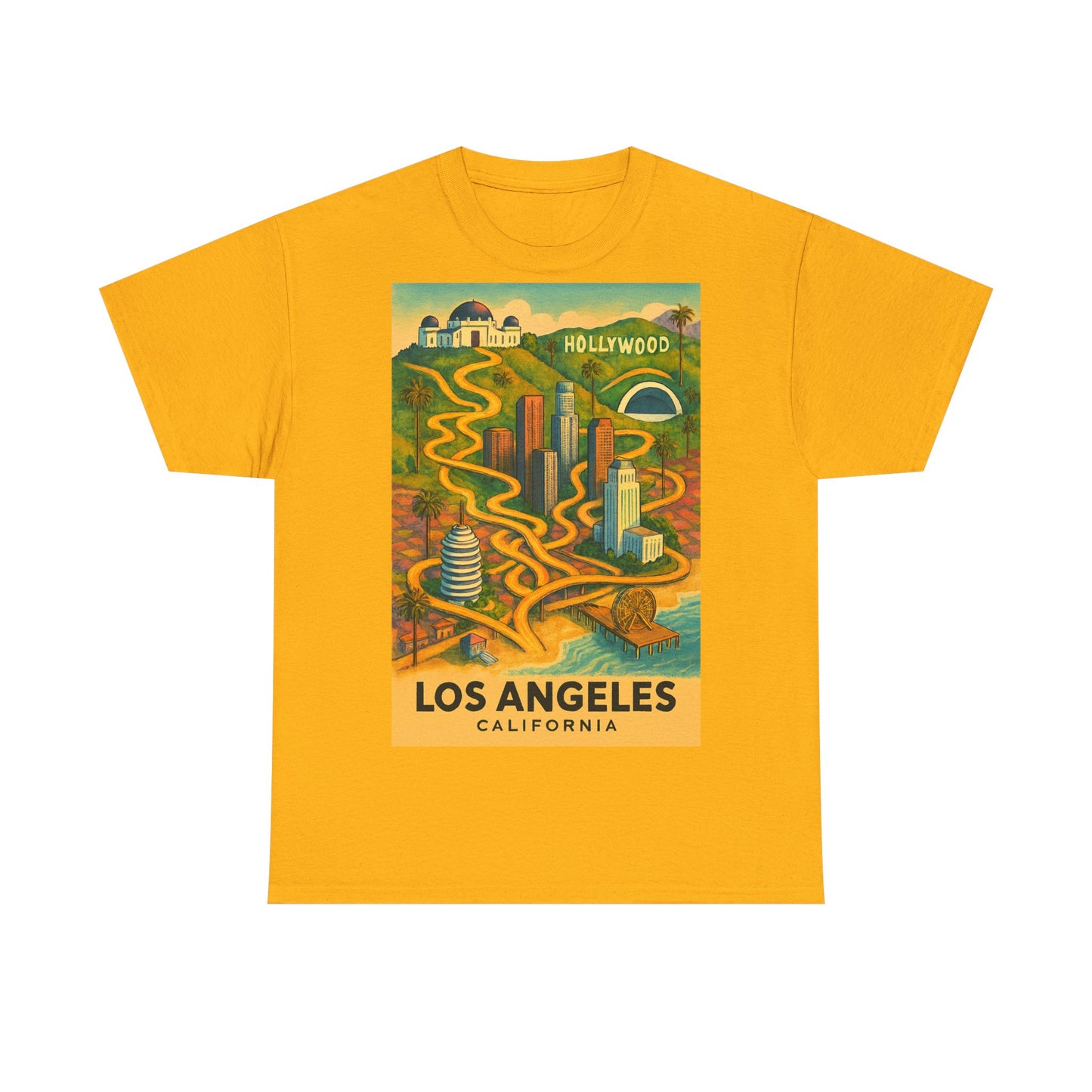 Adult Unisex Surreal Vintage Los Angeles Tee