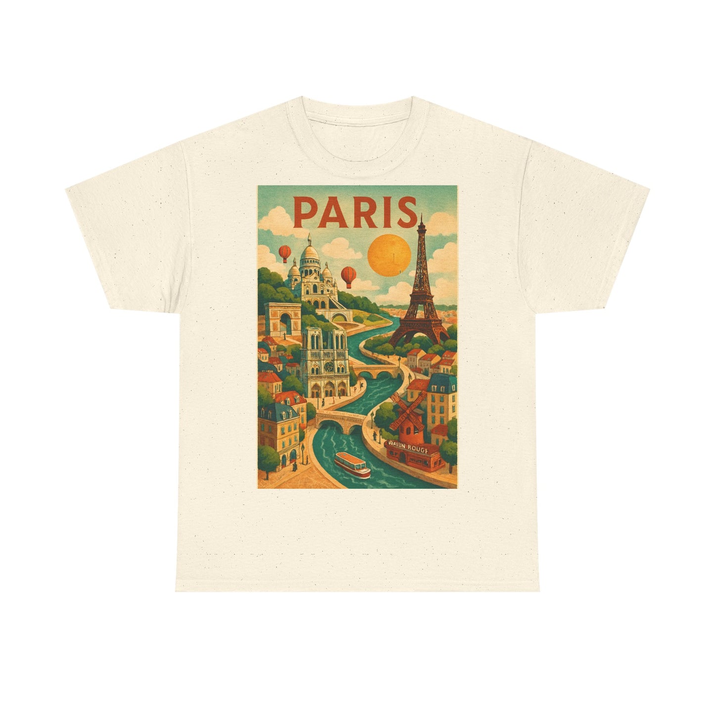 Adult Unisex Surreal Vintage Paris Graphic Tee