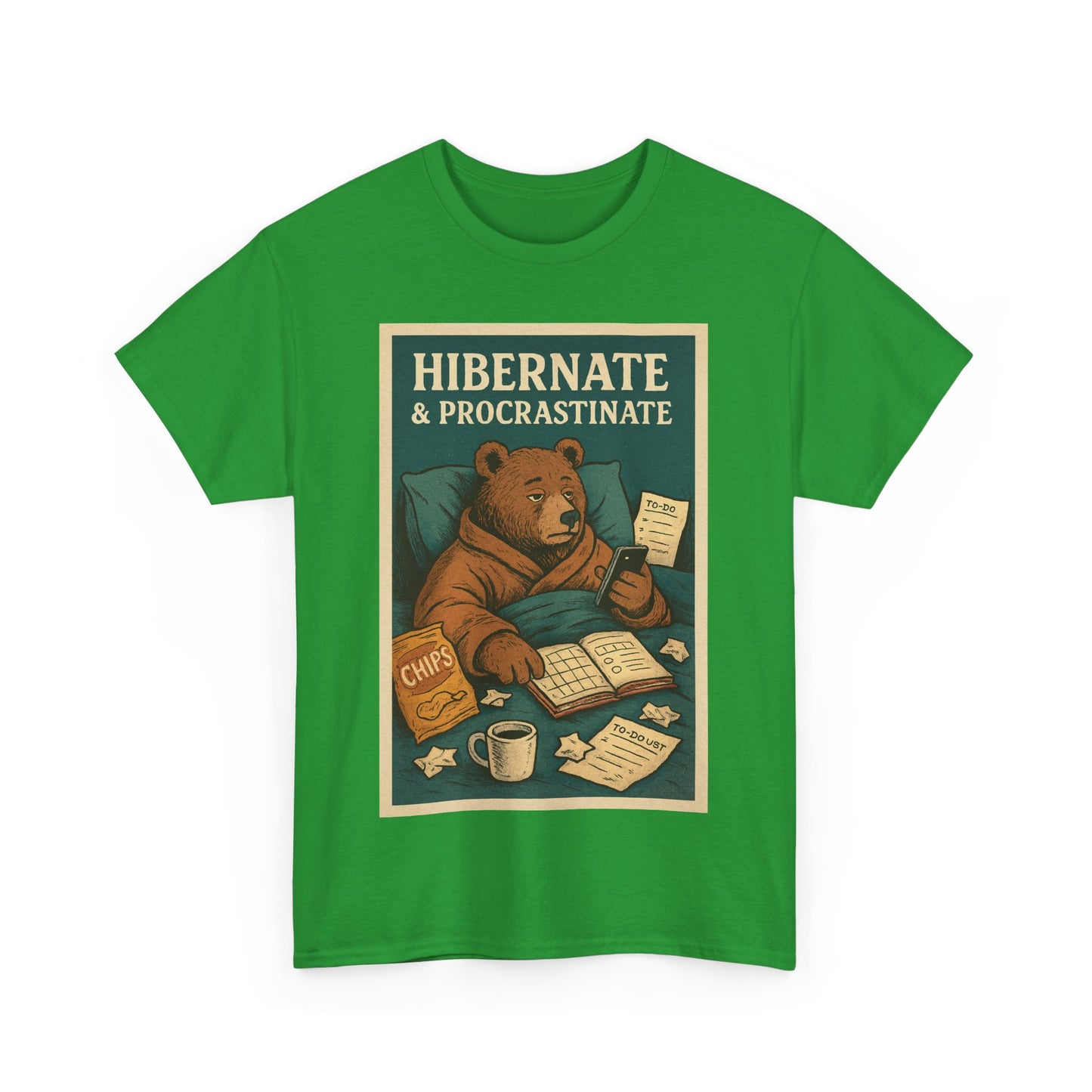 Men's Hibernate & Procrastinate Bear Tee