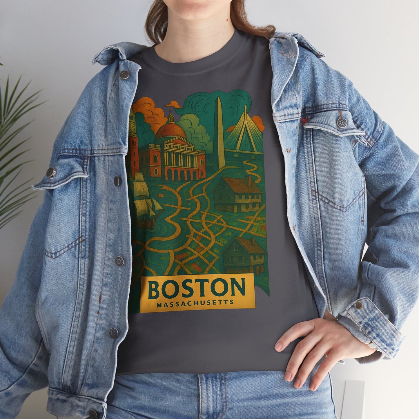 Adult Unisex Boston Surreal Tee