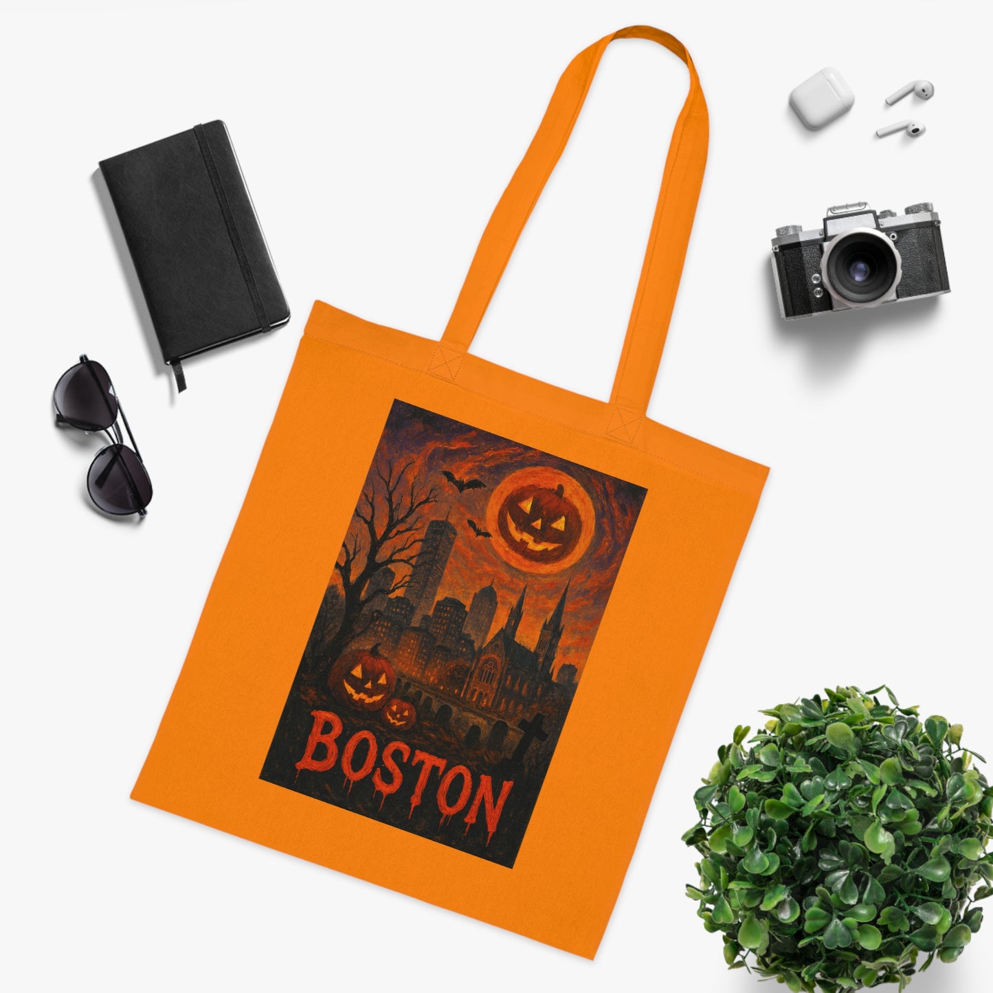 Surreal Halloween Boston Tote