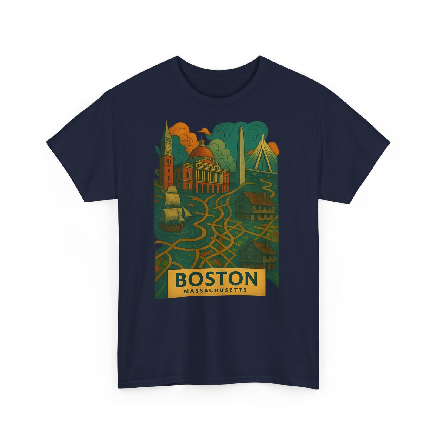 Adult Unisex Boston Surreal Tee