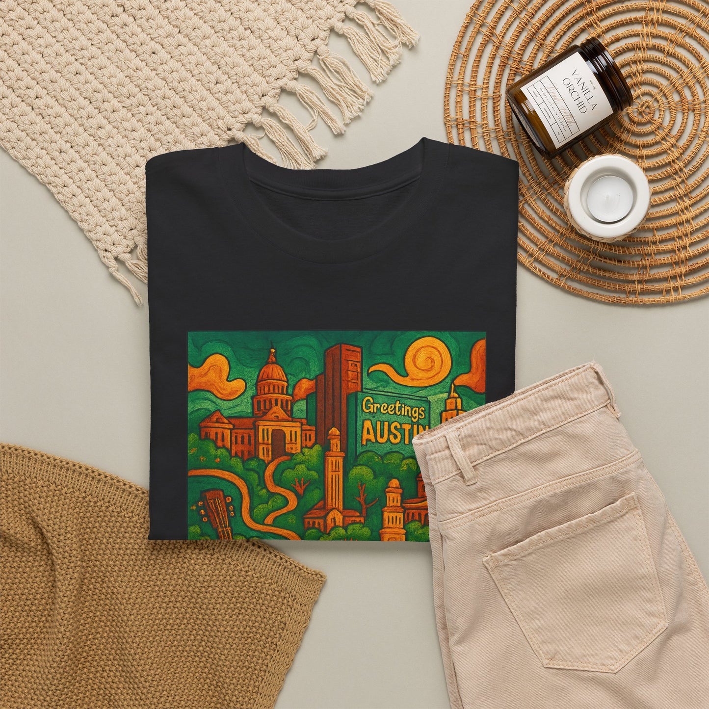 Adult Unisex Austin Surreal Graphic Tee (North America Customers)