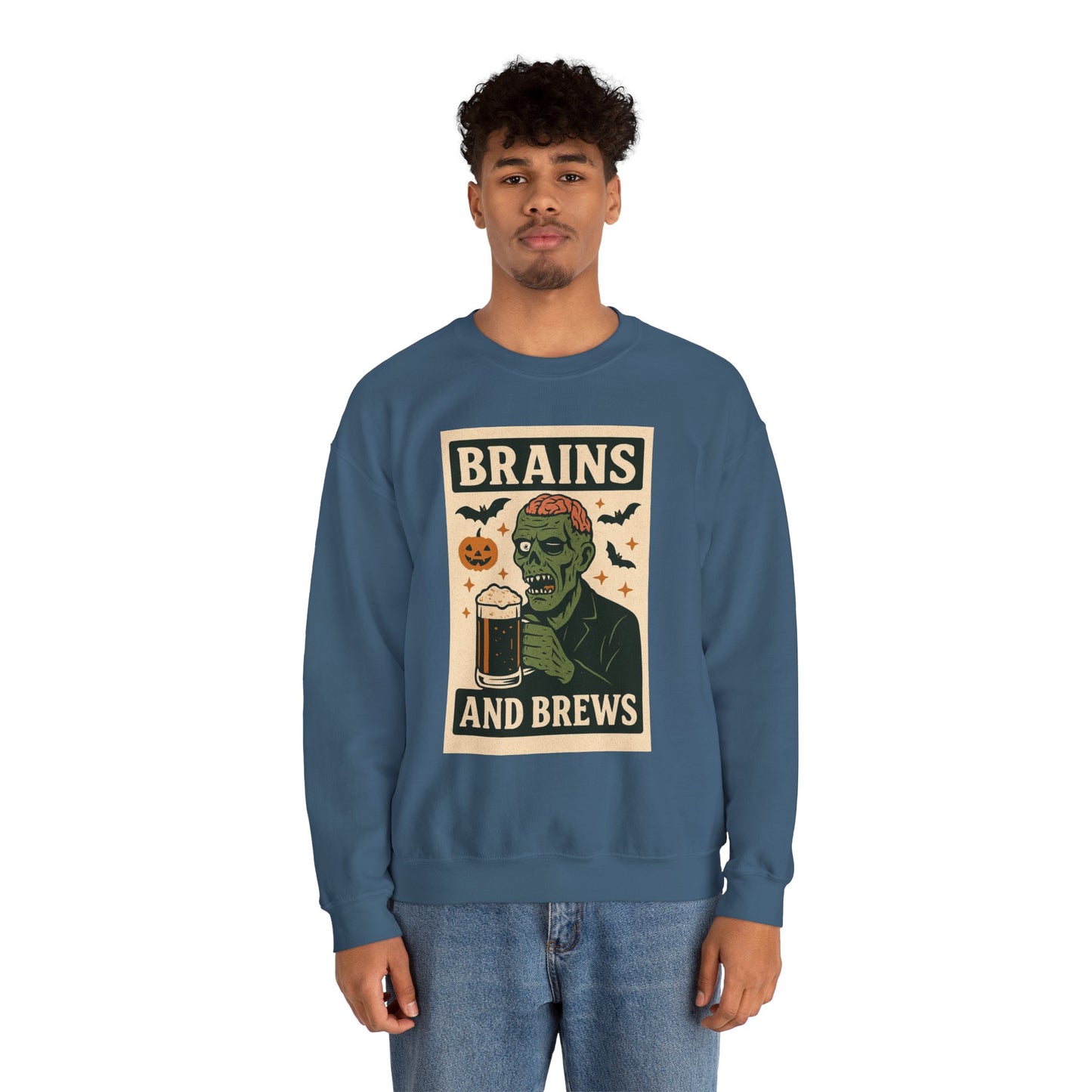 Brains and Brews Unisex Crewneck Sweatshirt