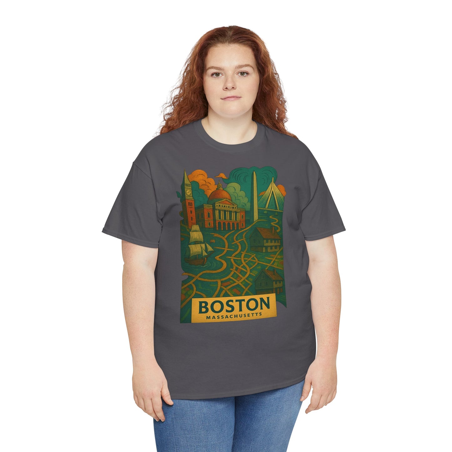 Adult Unisex Boston Surreal Tee