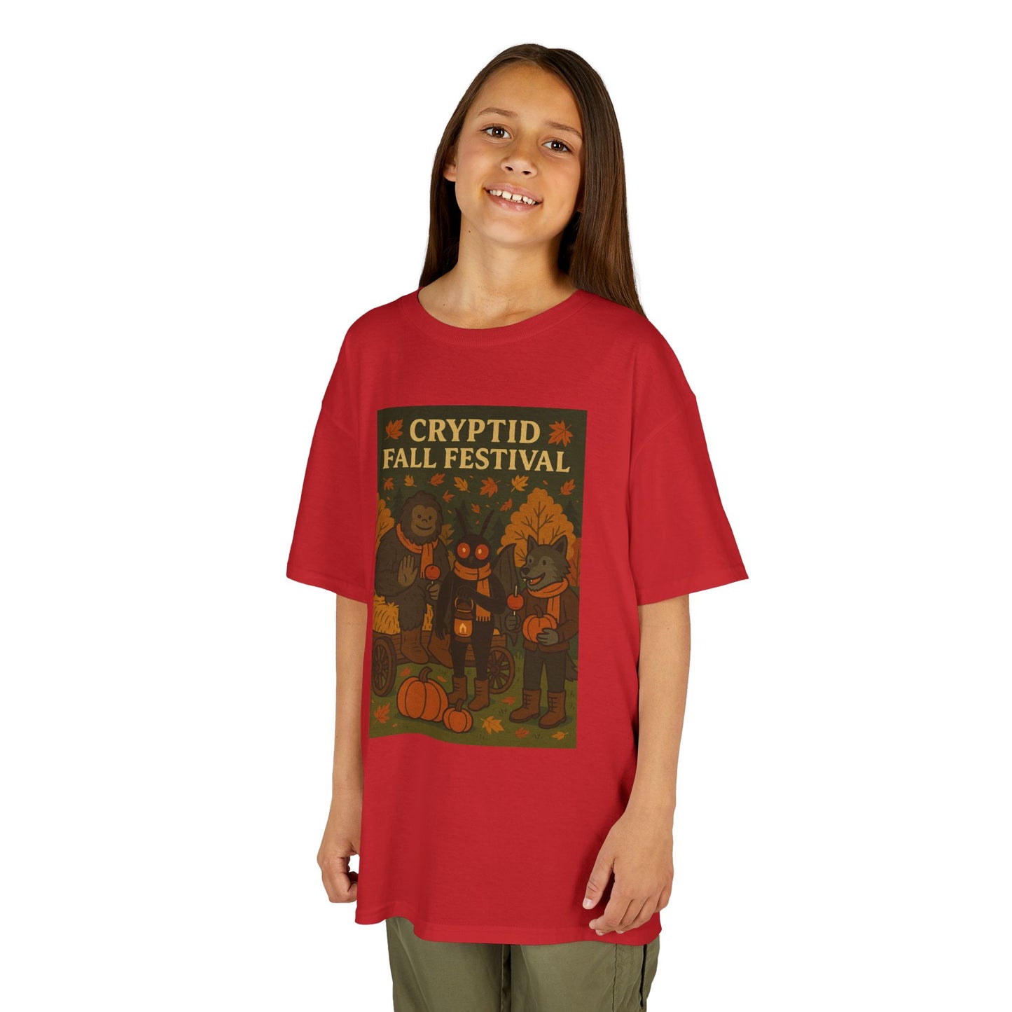Kids Cryptid Autumn Festival Tee