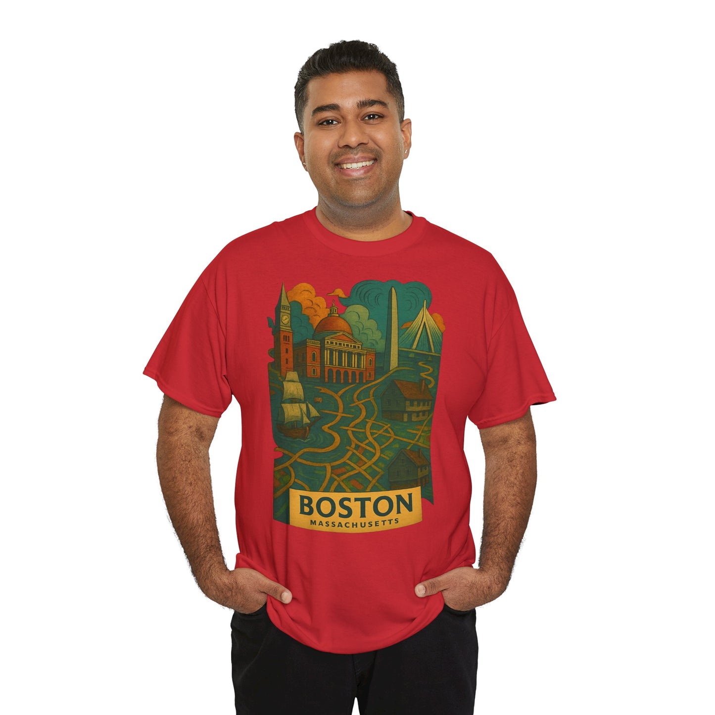 Adult Unisex Boston Surreal Tee