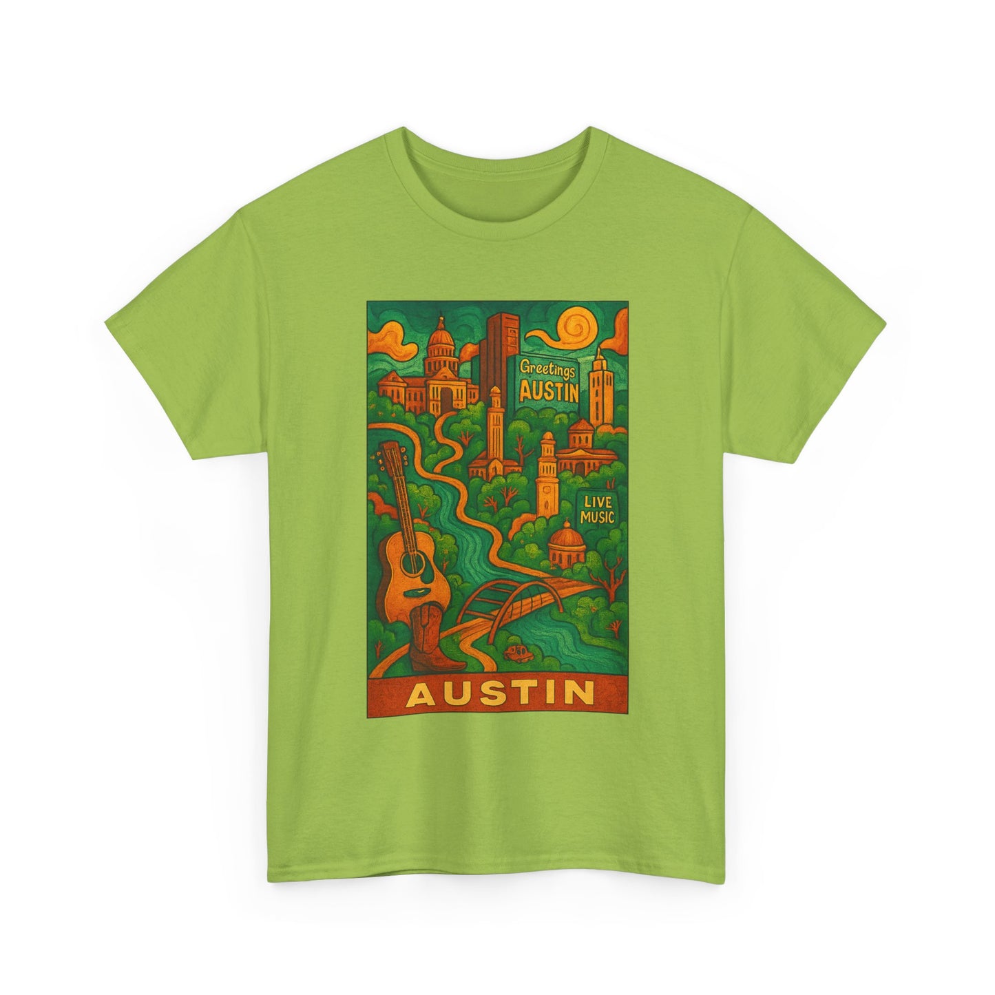 Adult Unisex Austin Surreal Graphic Tee (North America Customers)