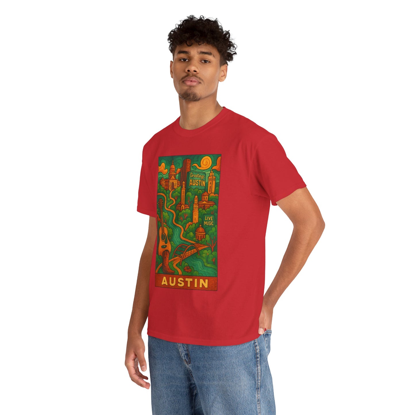 Adult Unisex Austin Surreal Graphic Tee (North America Customers)