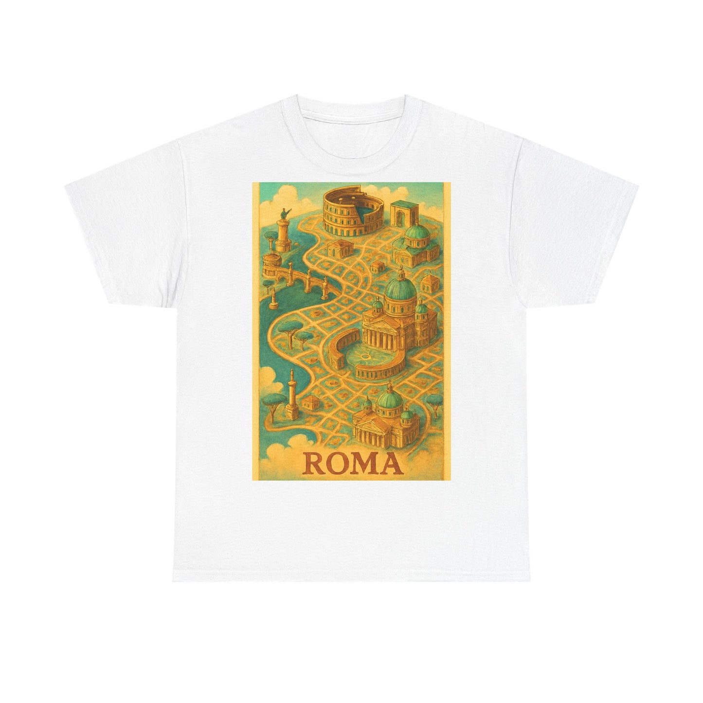 Adult Unisex Surreal Vintage Roma Map Tee