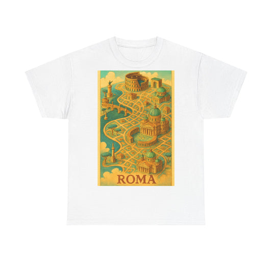 Adult Unisex Surreal Vintage Roma Map Tee