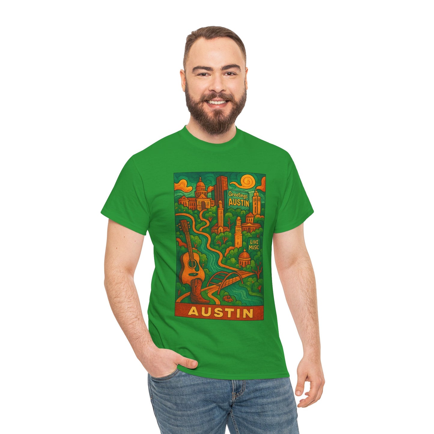Adult Unisex Austin Surreal Graphic Tee (North America Customers)
