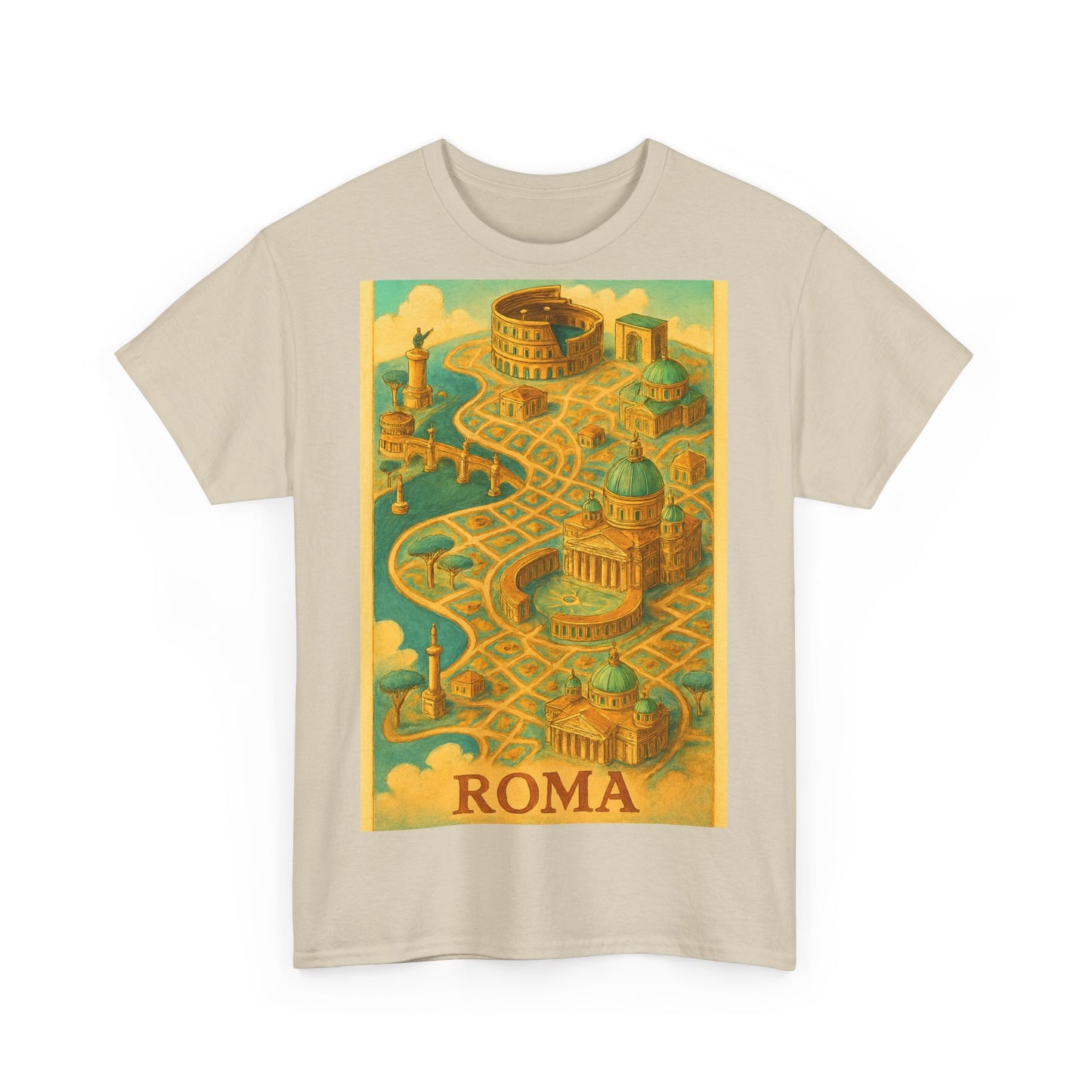 Adult Unisex Surreal Vintage Roma Map Tee
