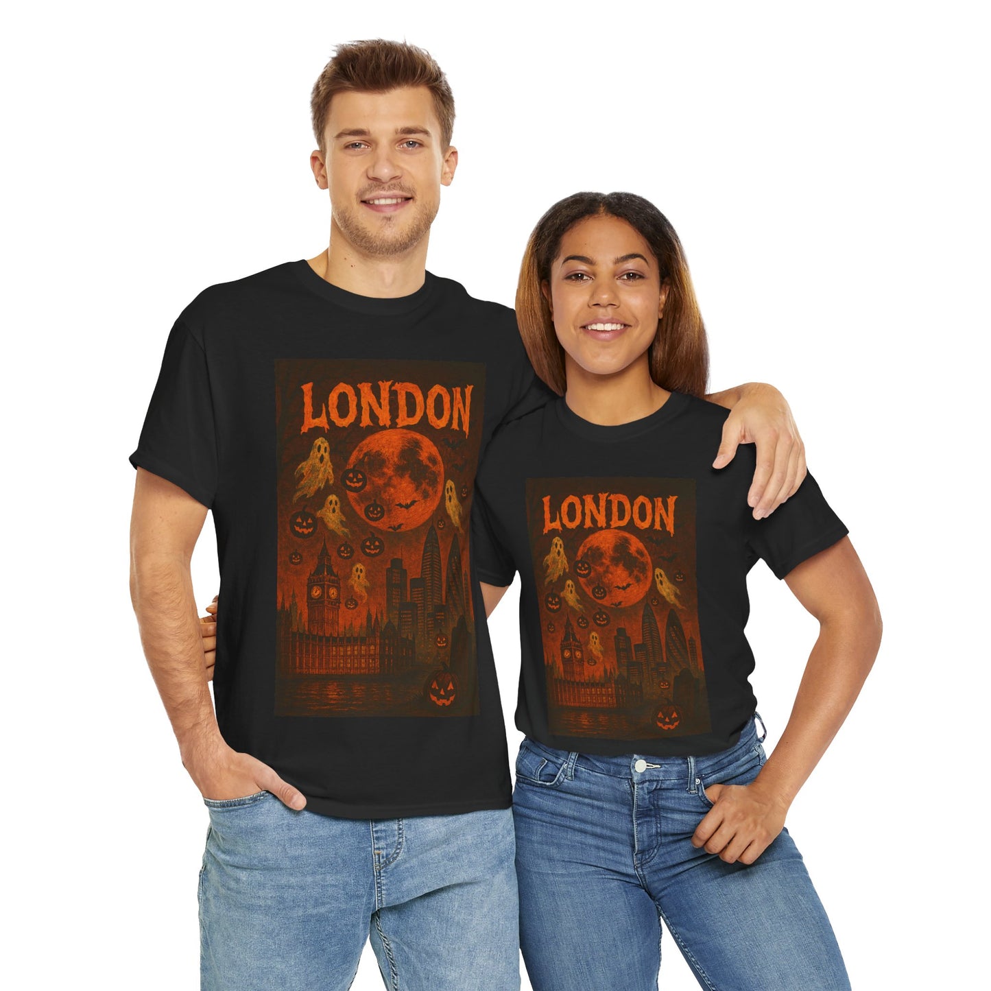 Adult Unisex Vintage Surreal Halloween London Tee