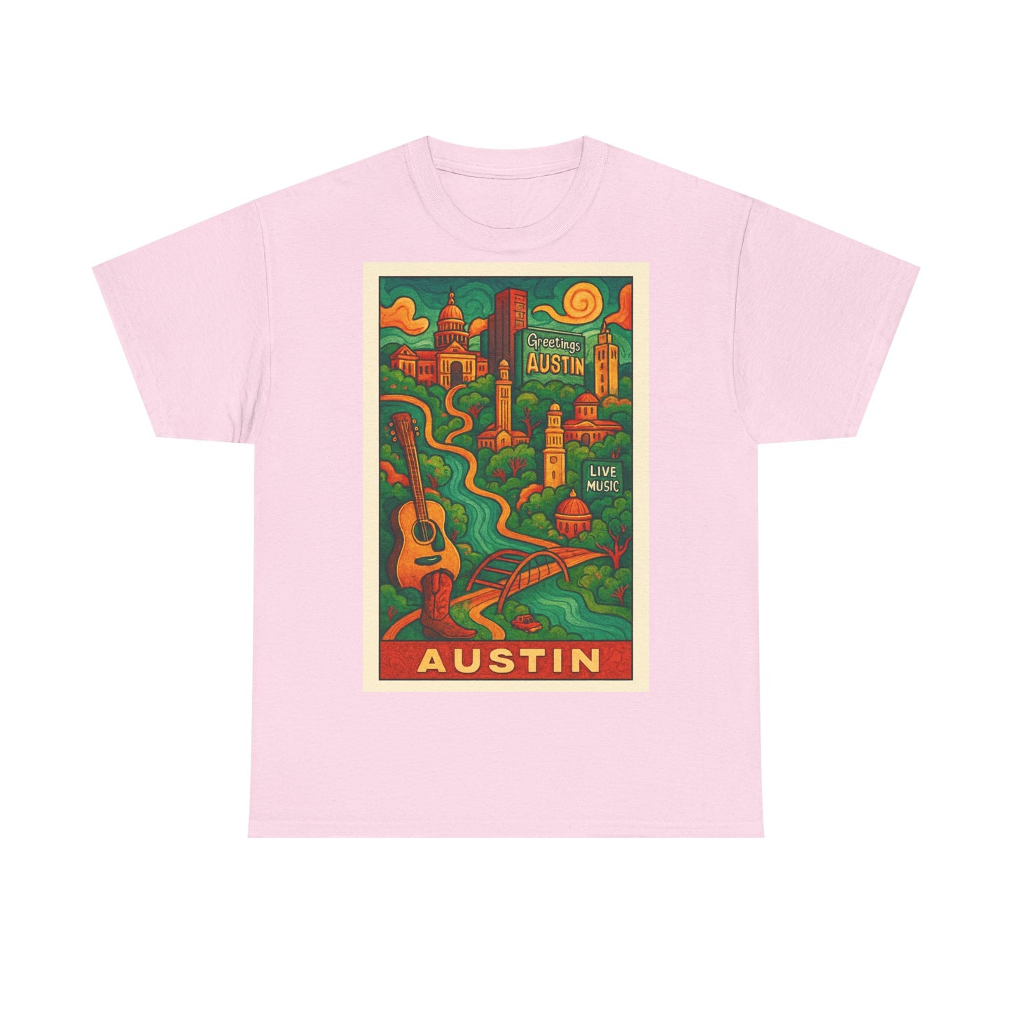 Adult Unisex Austin Surreal Graphic Tee