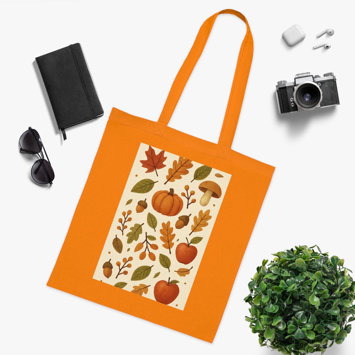 Autumn Harvest Cotton Tote Bag