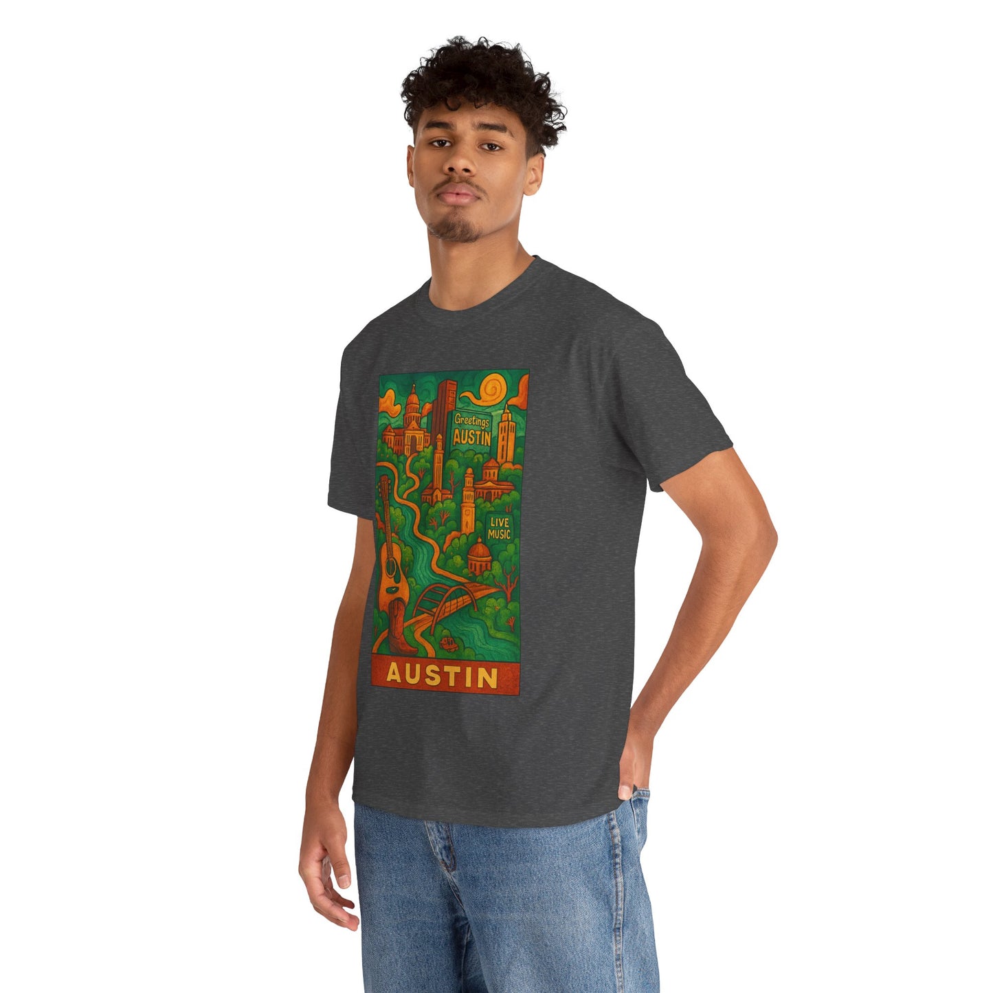Adult Unisex Austin Surreal Graphic Tee (North America Customers)