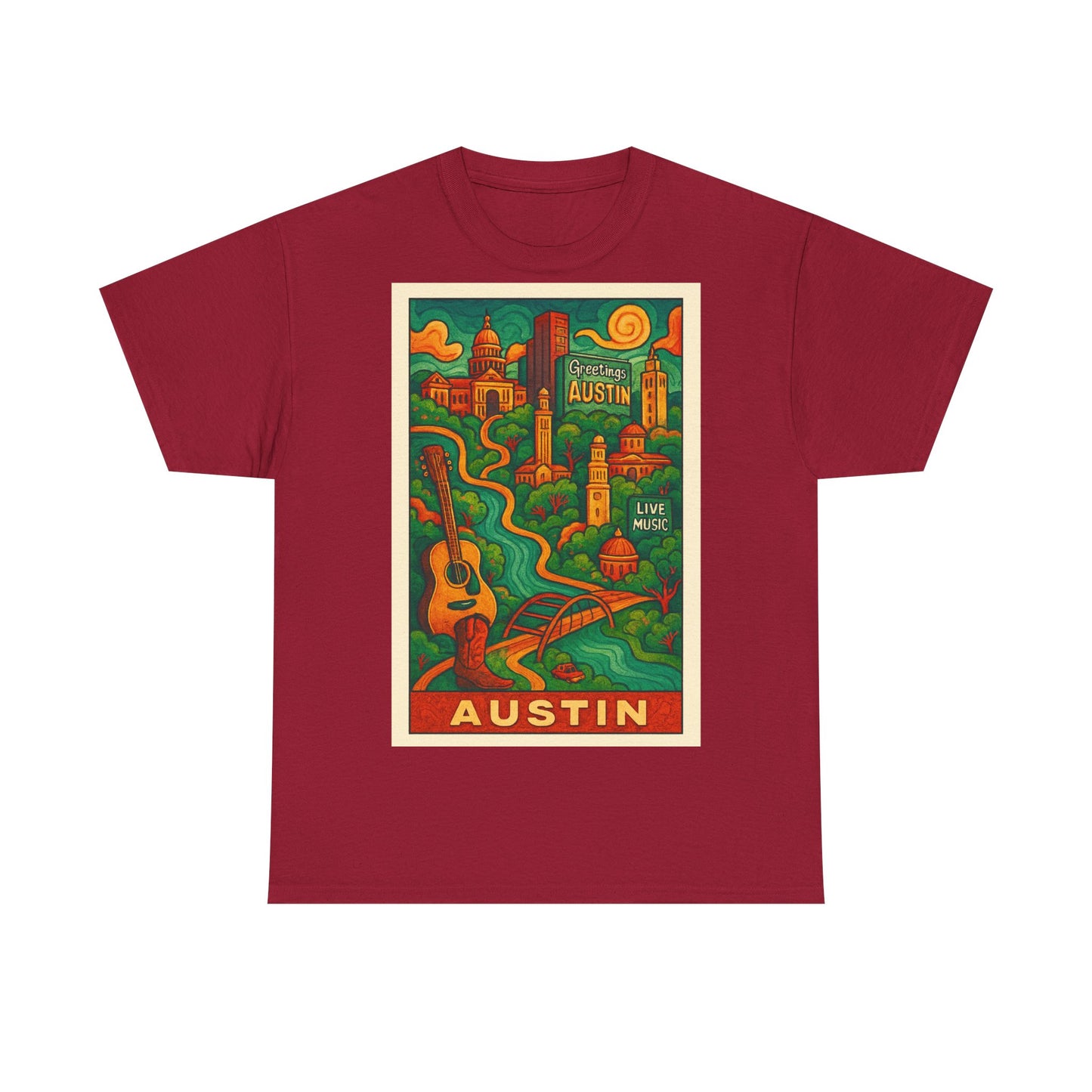 Adult Unisex Austin Surreal Graphic Tee