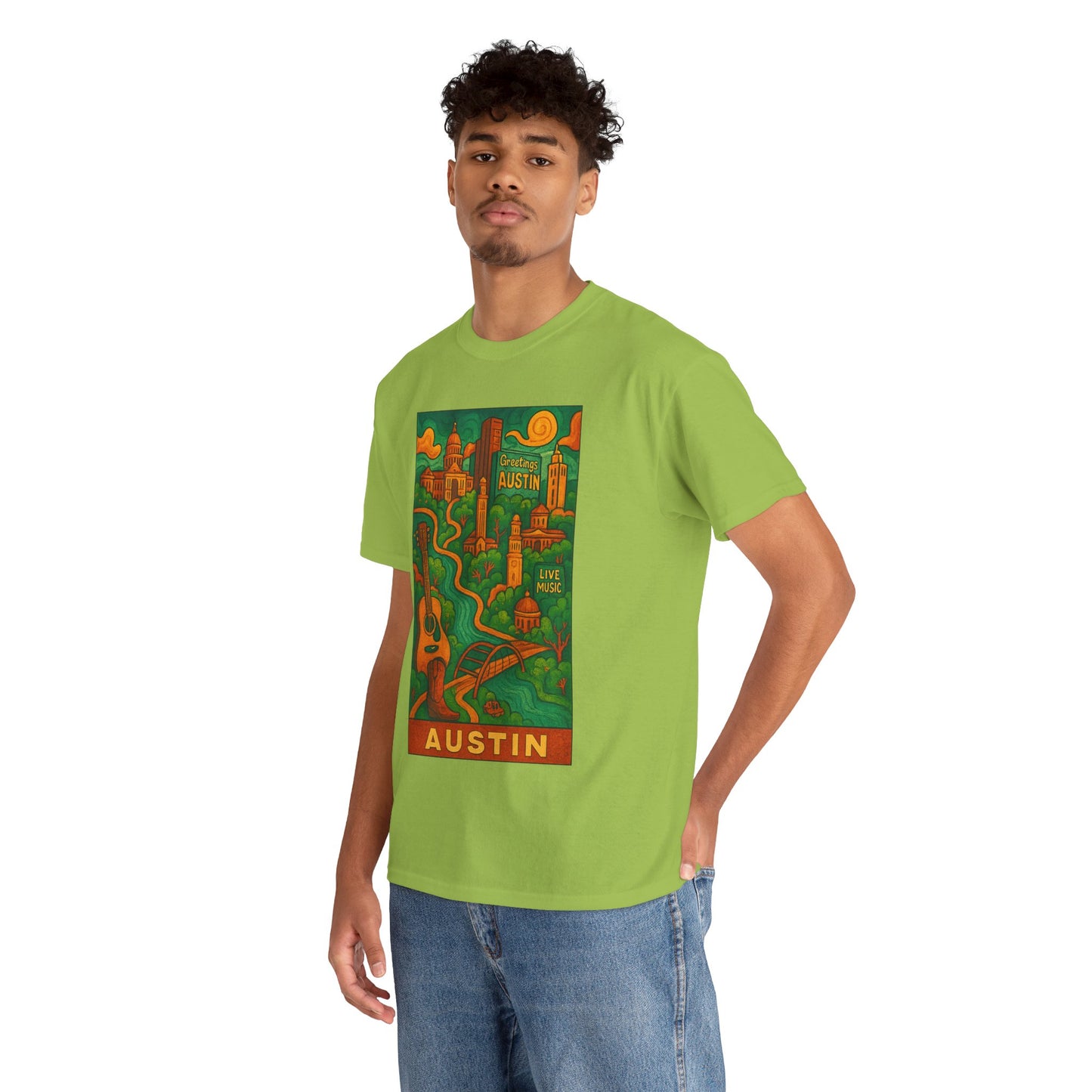 Adult Unisex Austin Surreal Graphic Tee (North America Customers)