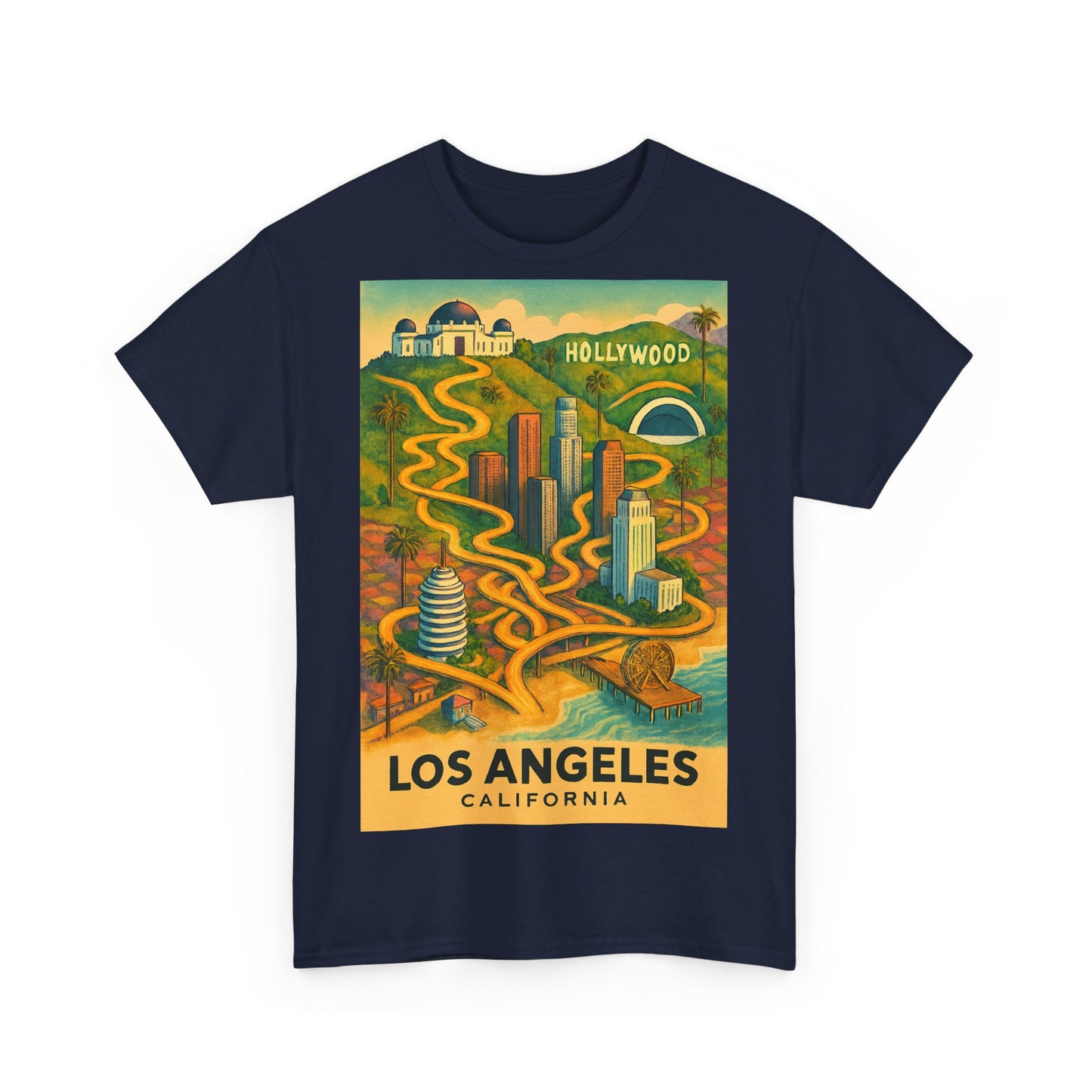 Adult Unisex Surreal Vintage Los Angeles Tee