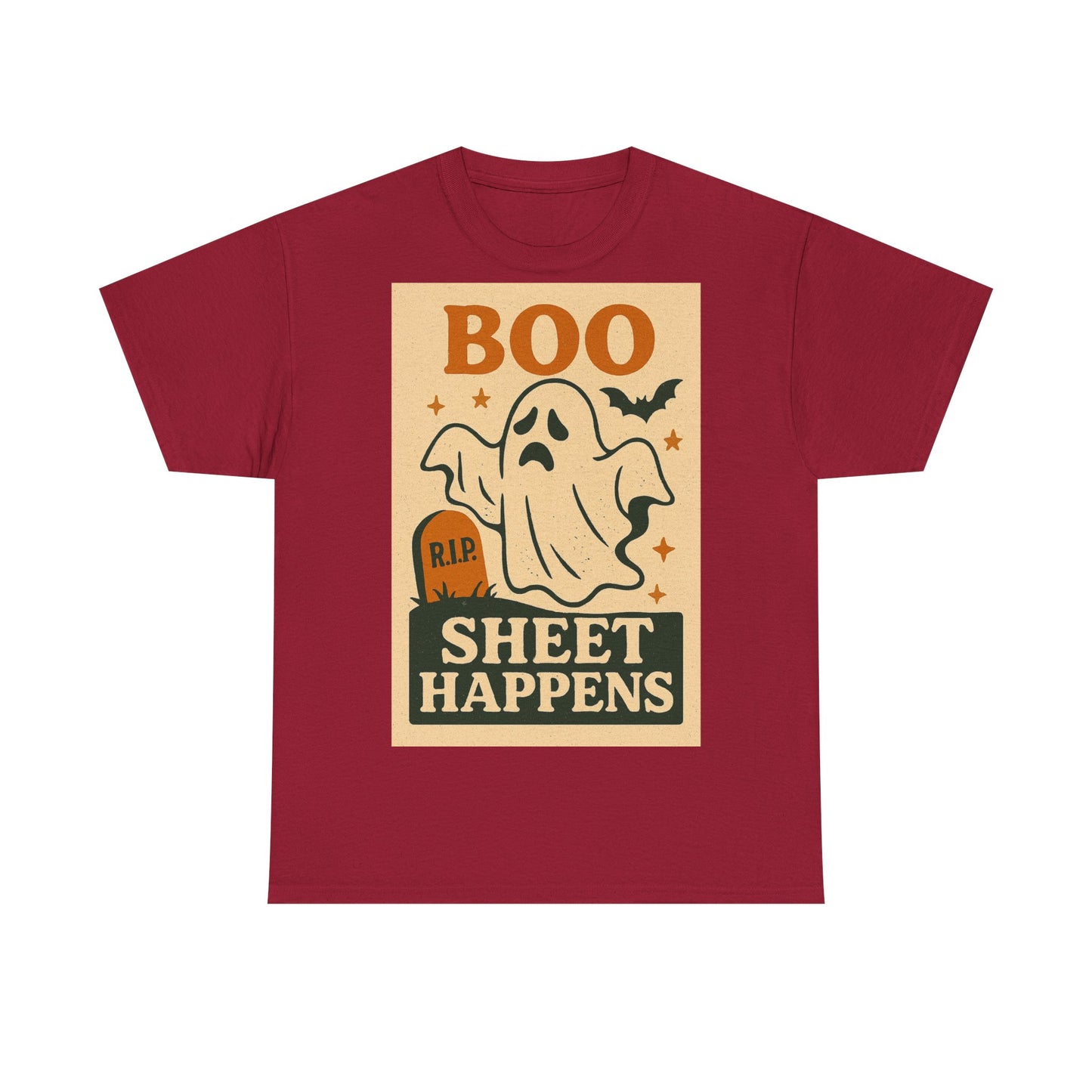 Boo Sheet Happens Adult Unisex Tee
