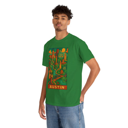 Adult Unisex Austin Surreal Graphic Tee (North America Customers)