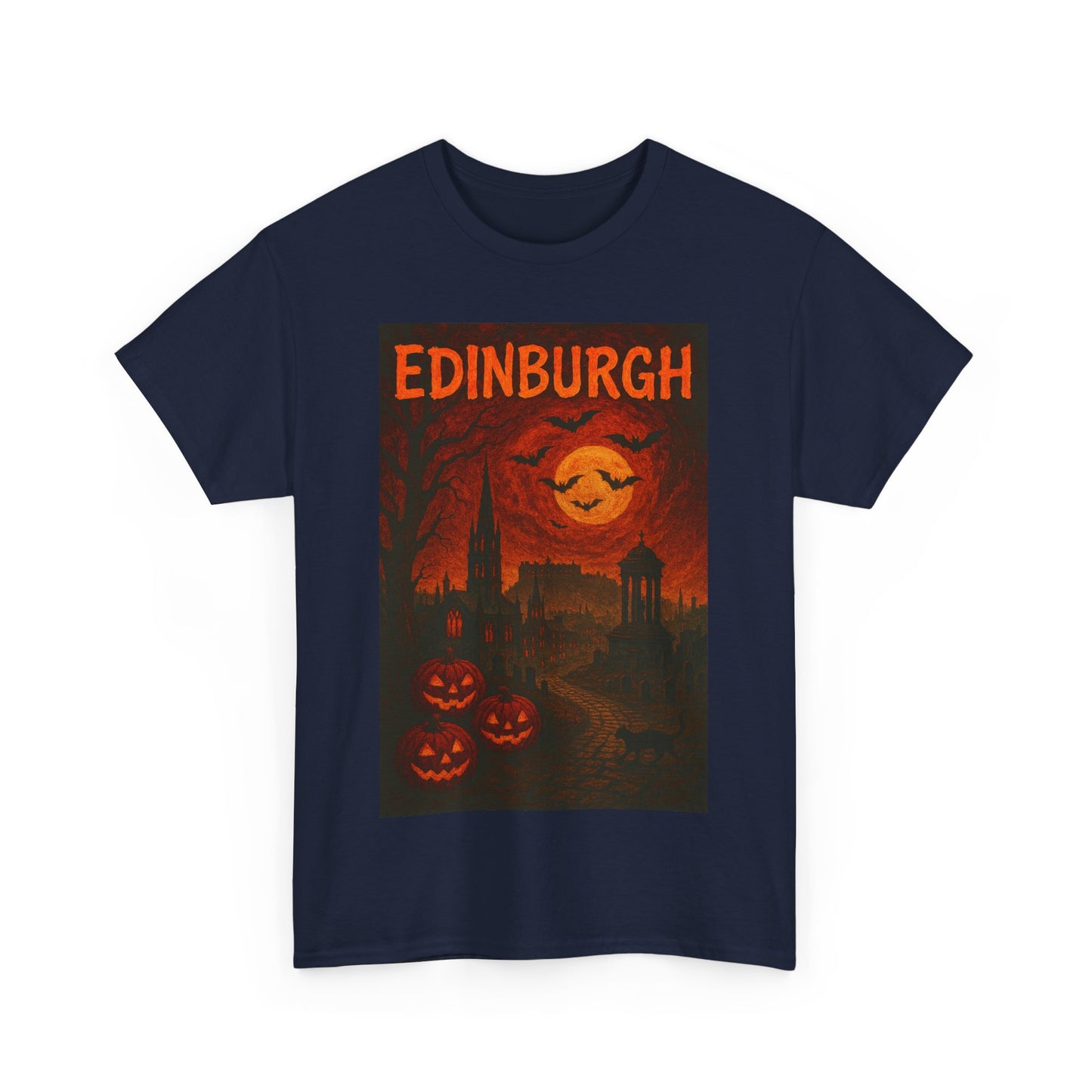 Adult Unisex Surreal Halloween Edinburgh Tee,