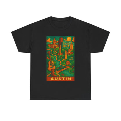 Adult Unisex Austin Surreal Graphic Tee (North America Customers)