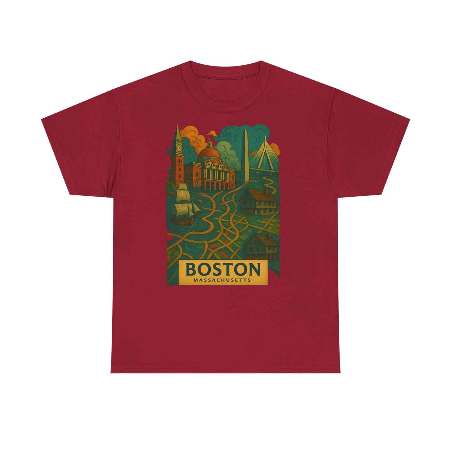 Adult Unisex Boston Surreal Tee