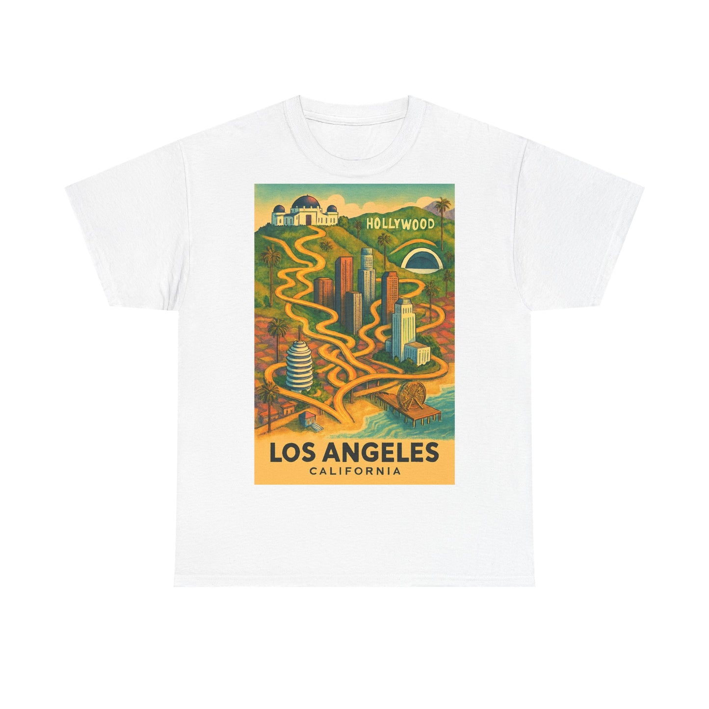 Adult Unisex Surreal Vintage Los Angeles Tee