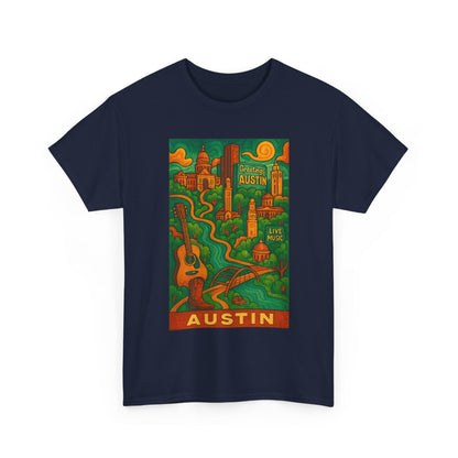Adult Unisex Austin Surreal Graphic Tee (North America Customers)