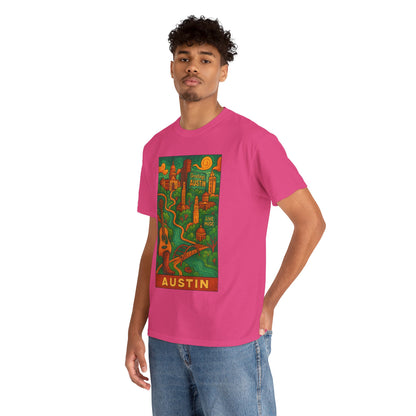 Adult Unisex Austin Surreal Graphic Tee (North America Customers)