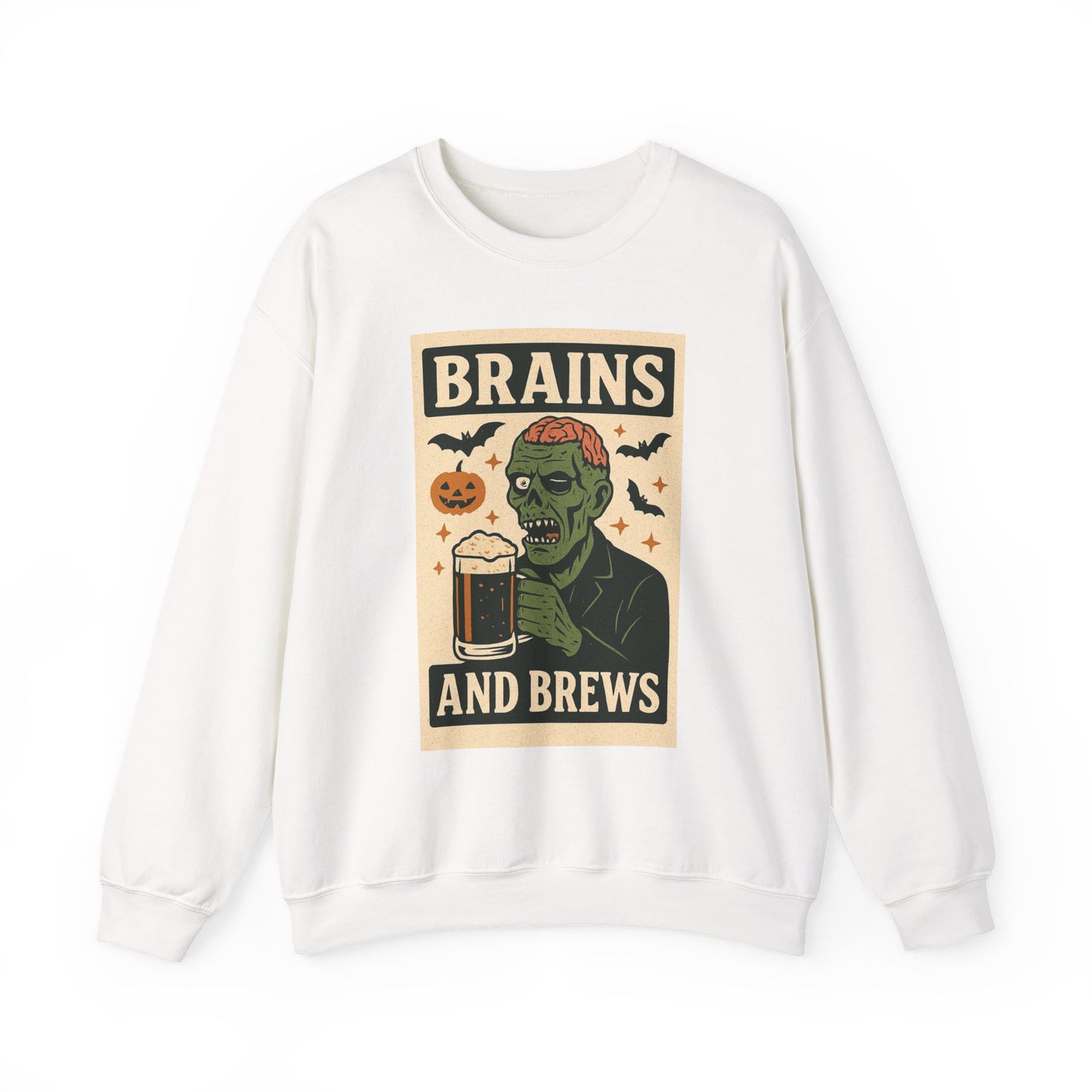 Brains and Brews Unisex Crewneck Sweatshirt
