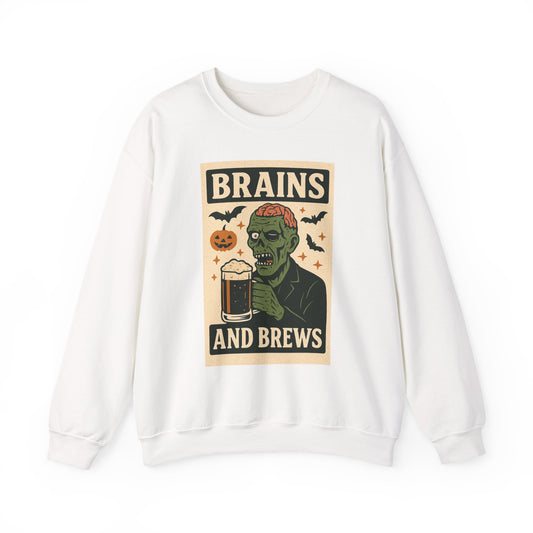 Brains and Brews Unisex Crewneck Sweatshirt