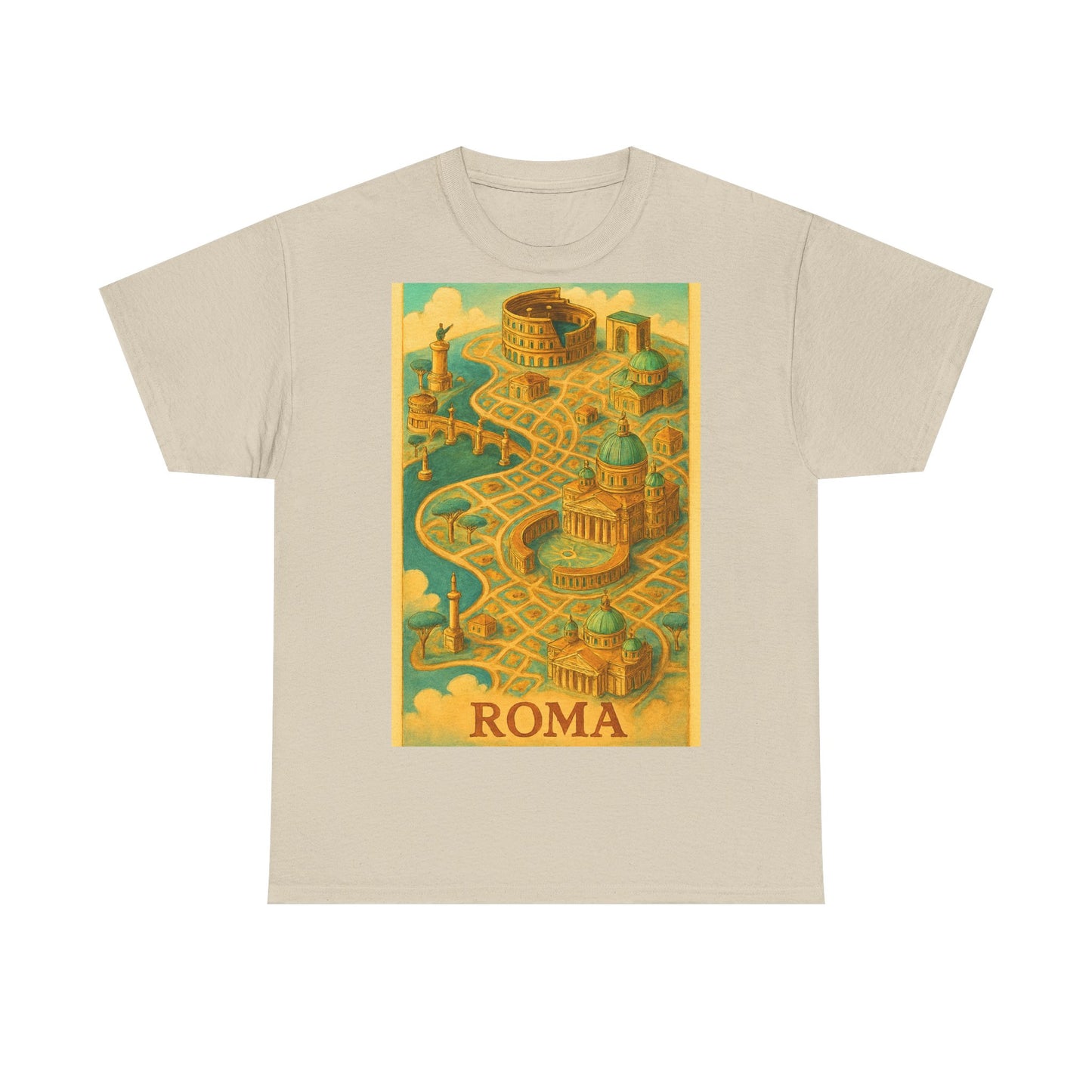 Adult Unisex Surreal Vintage Roma Map Tee