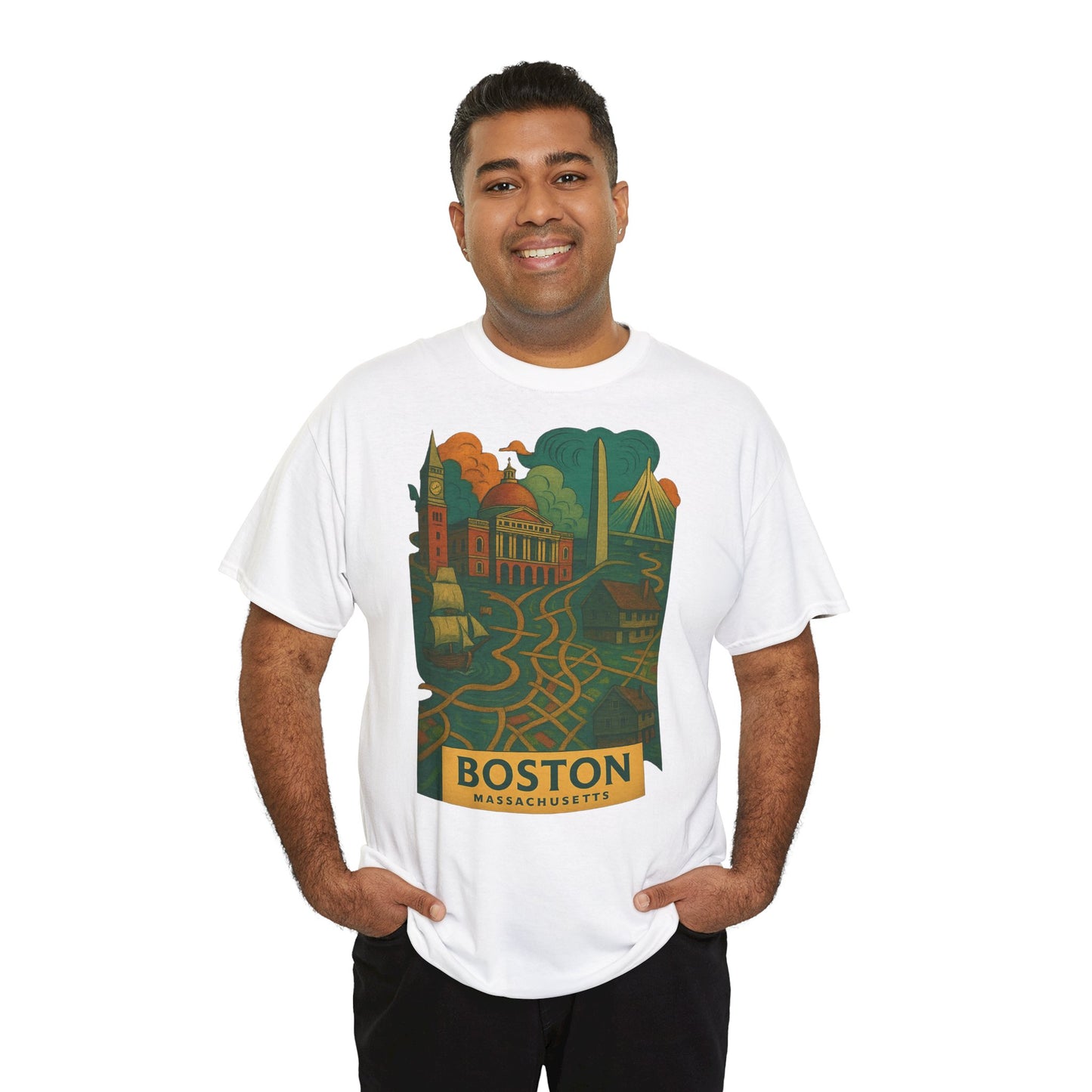 Adult Unisex Boston Surreal Tee