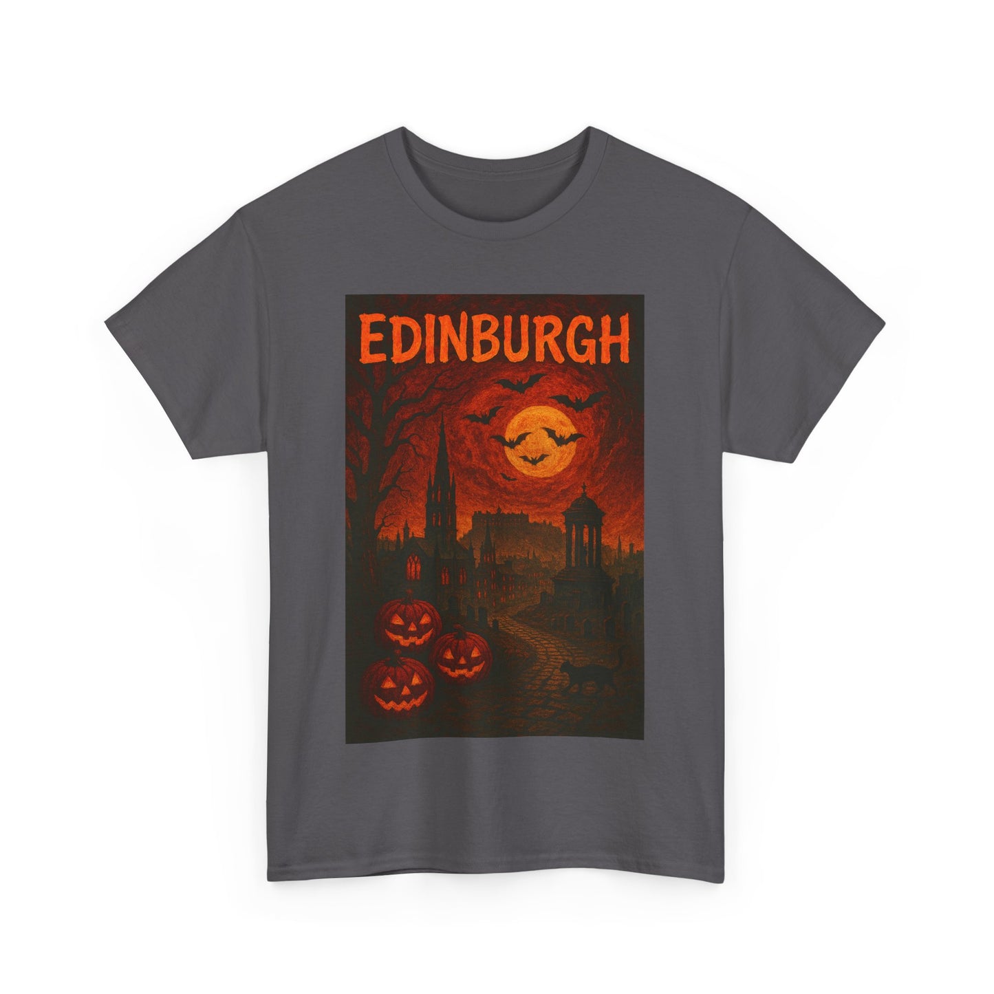 Adult Unisex Surreal Halloween Edinburgh Tee,