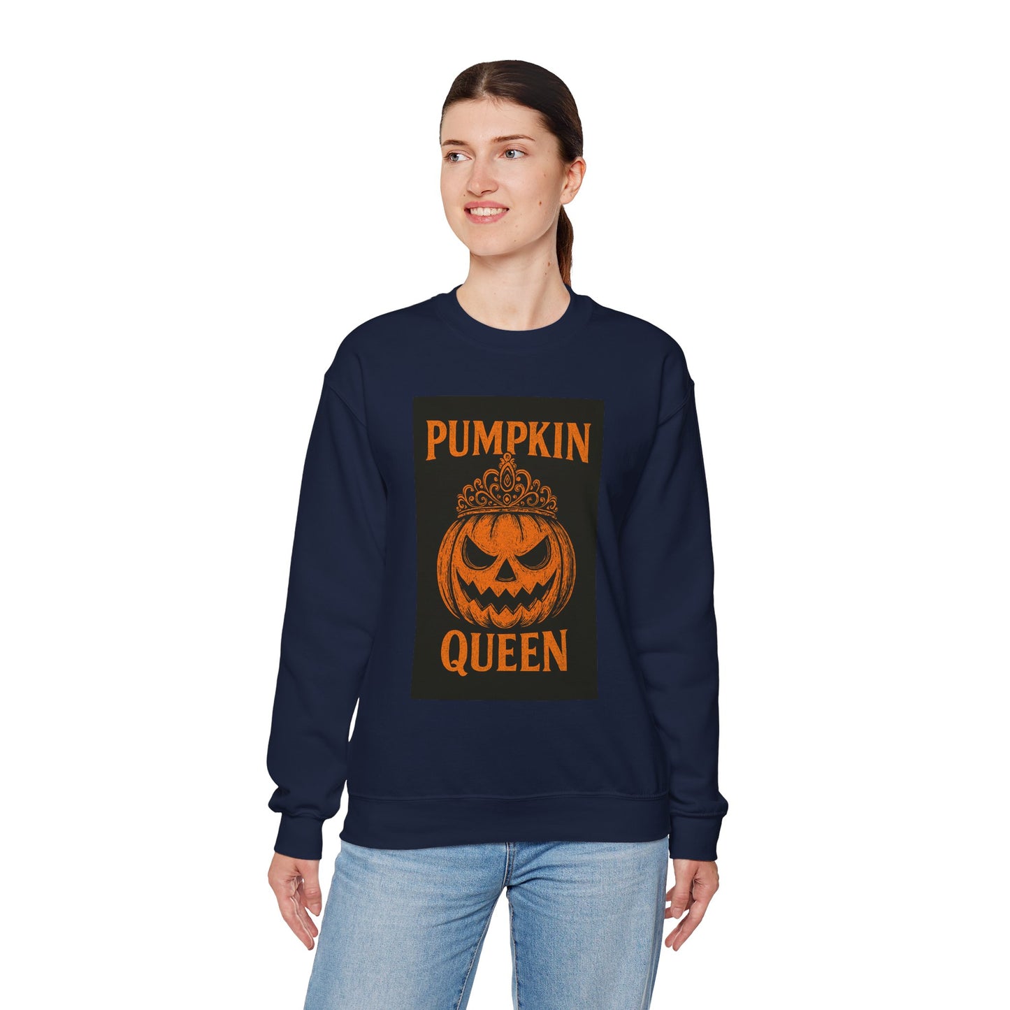 Women's Pumpkin Queen Sweatshirt Crew Neck