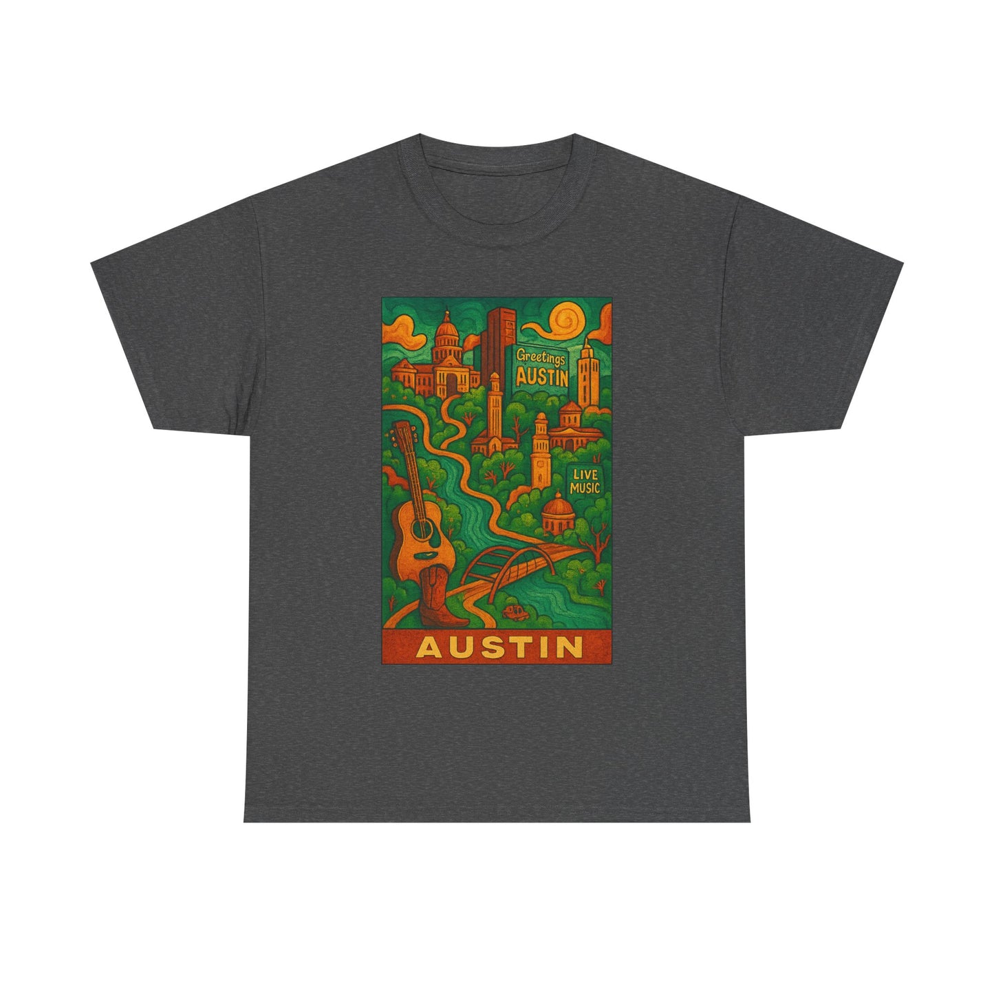 Adult Unisex Austin Surreal Graphic Tee (North America Customers)
