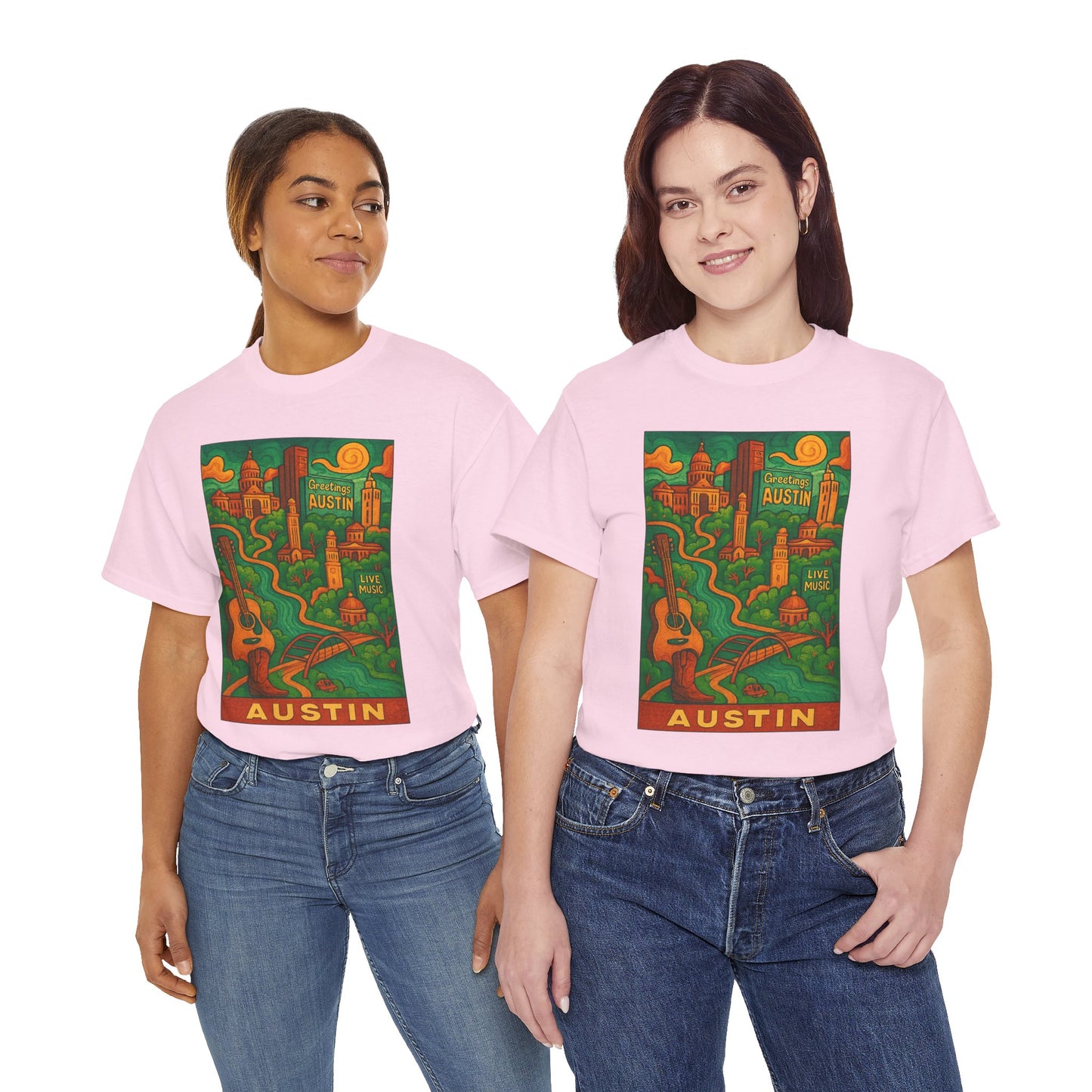 Adult Unisex Austin Surreal Graphic Tee (North America Customers)