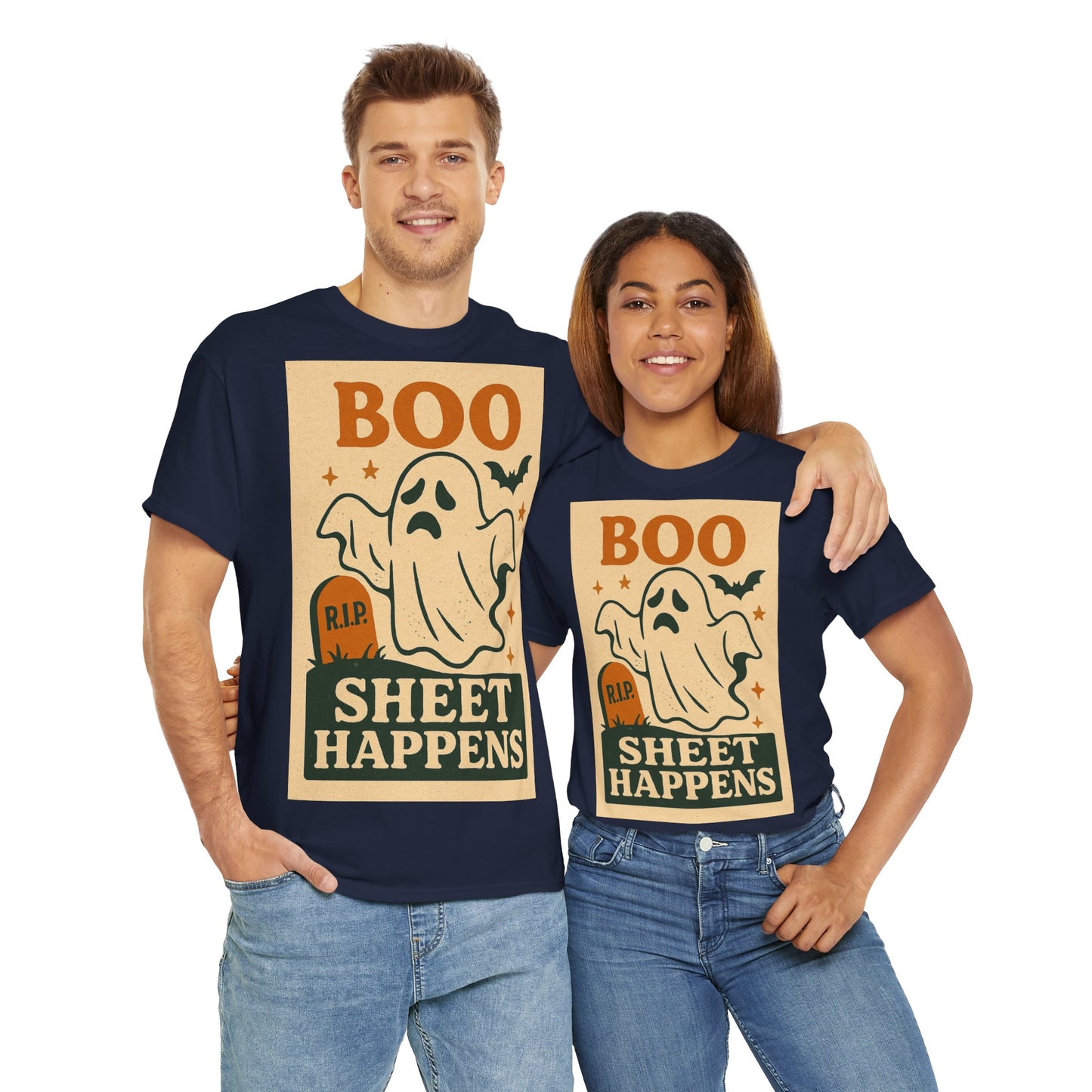 Boo Sheet Happens Adult Unisex Tee