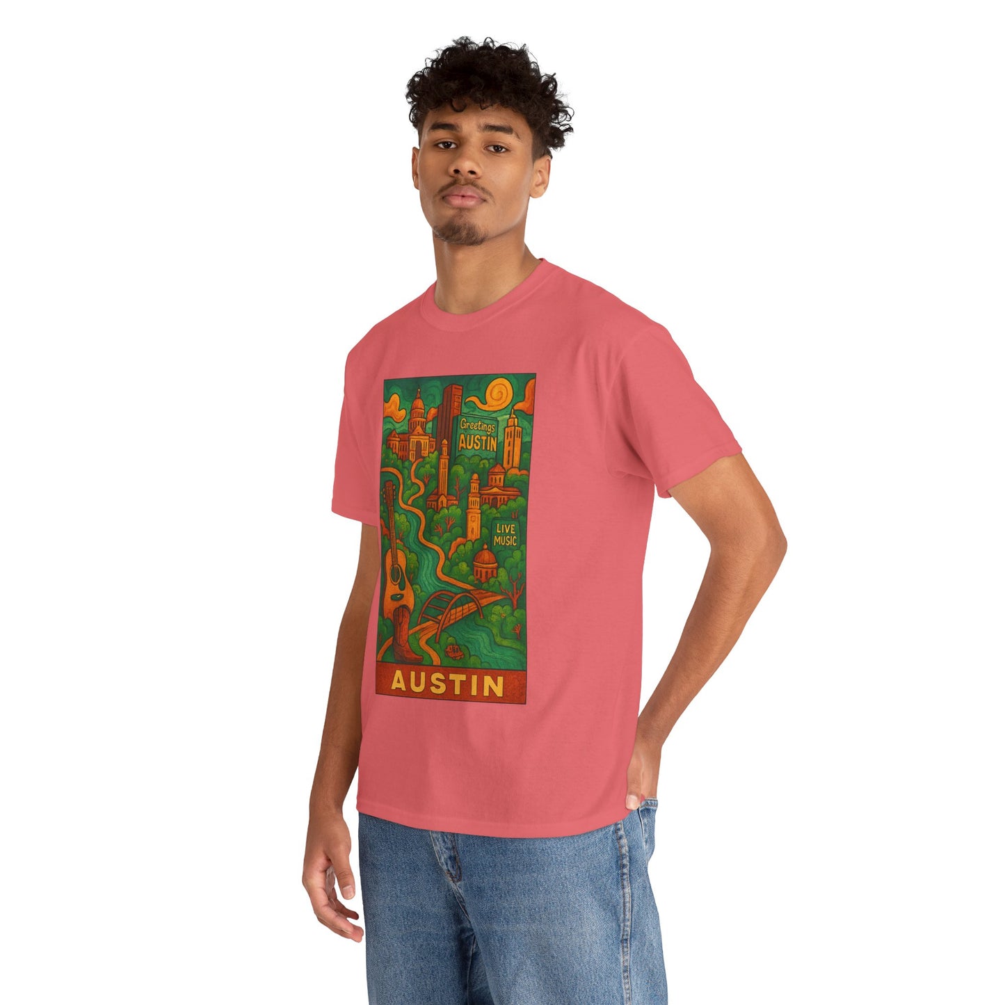 Adult Unisex Austin Surreal Graphic Tee (North America Customers)