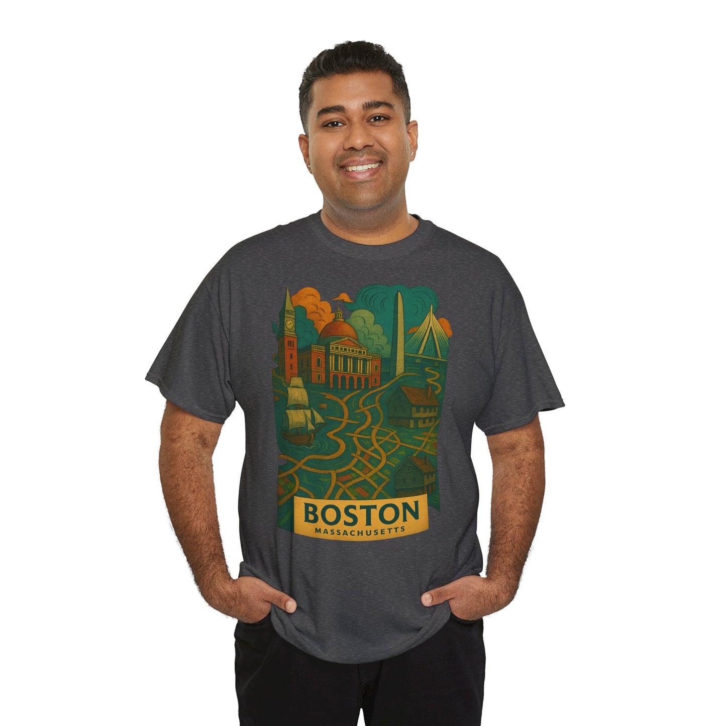 Adult Unisex Boston Surreal Tee