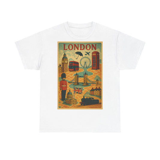 Adult Unisex Surreal London City Graphic Tee